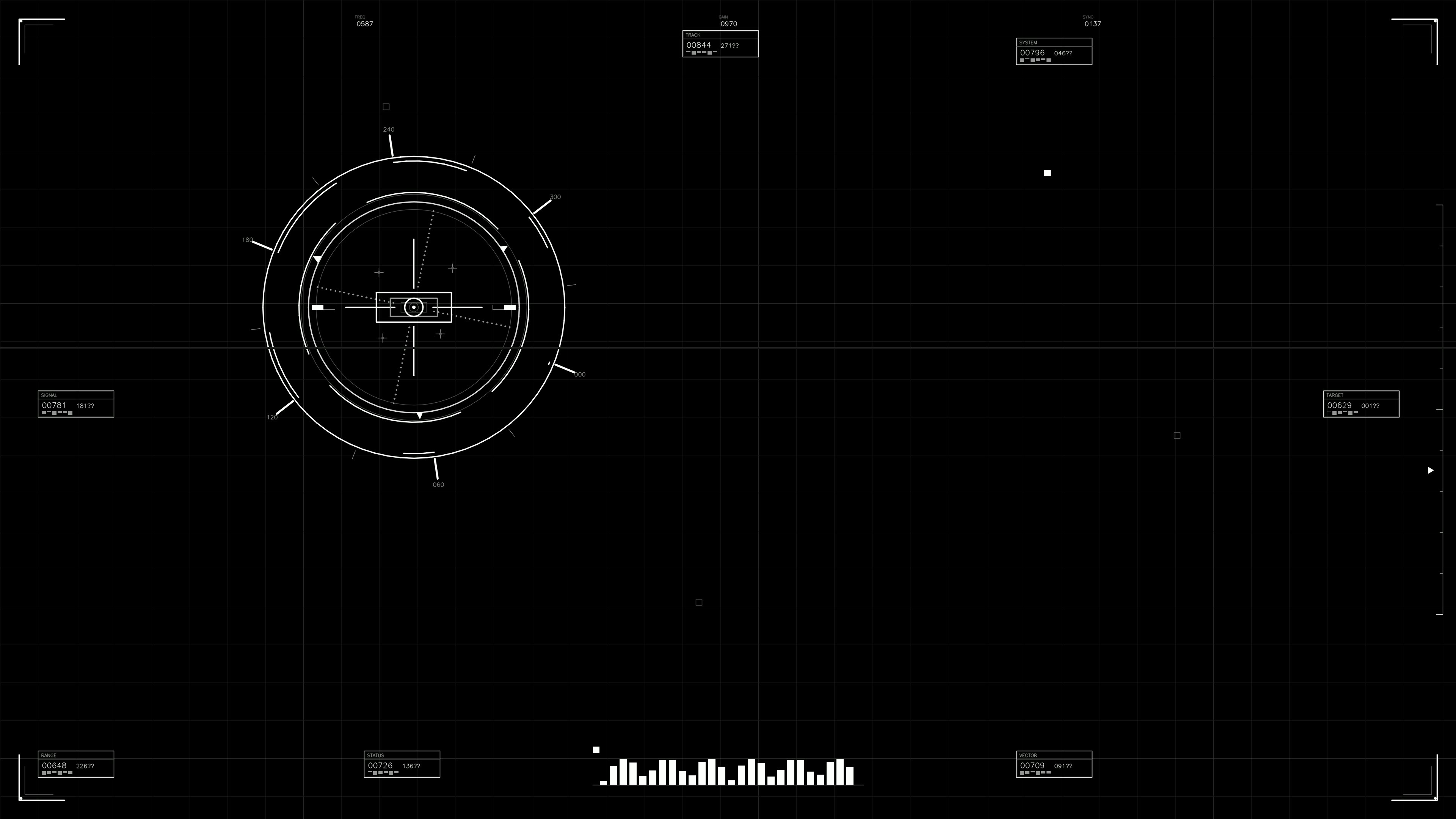 Military gui war stock footage hud animation designed for science fiction production featuring futuristic interface elements