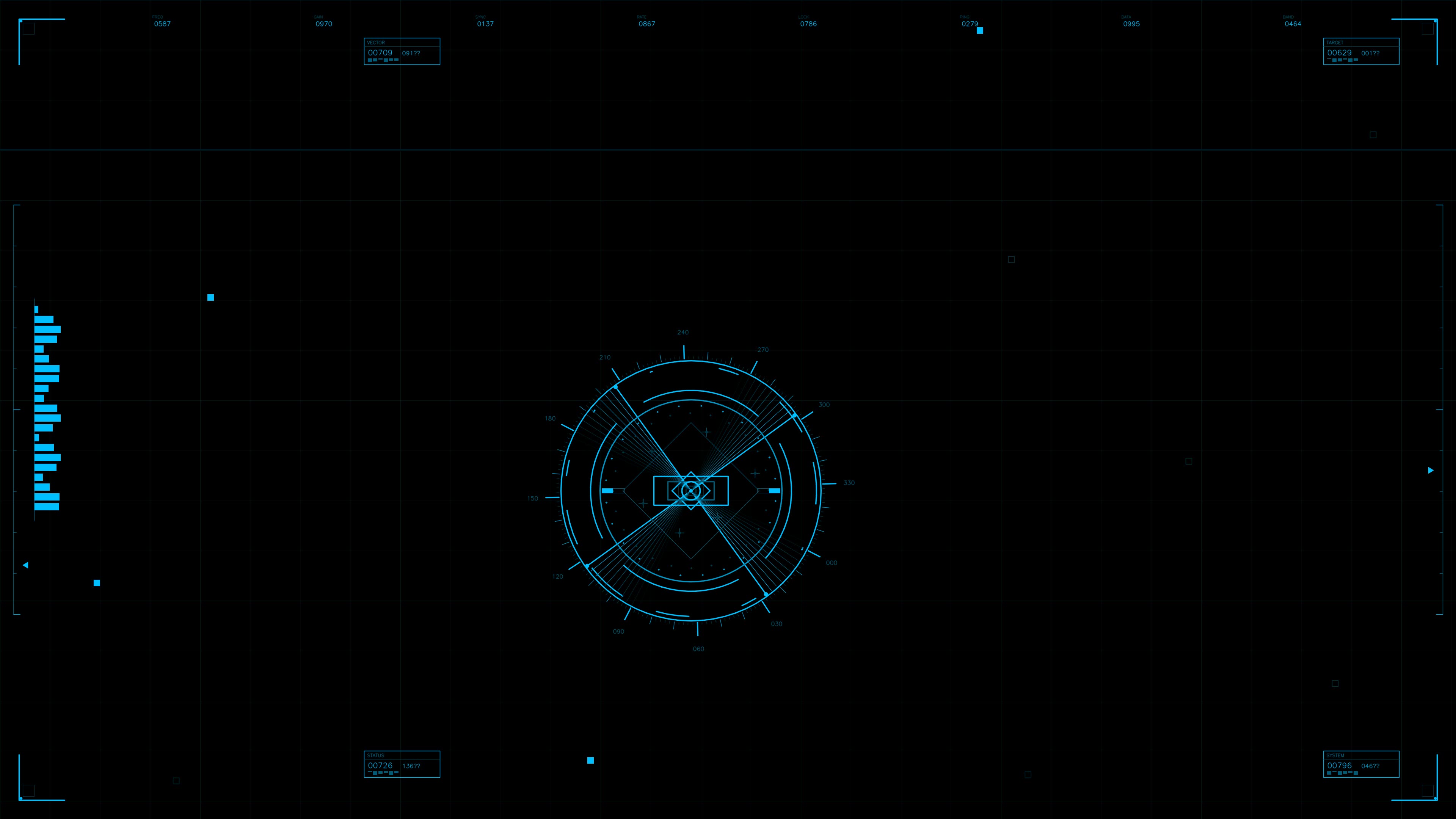 Military gui war stock footage hud animation for science fiction production with detailed graphics and interface design elements
