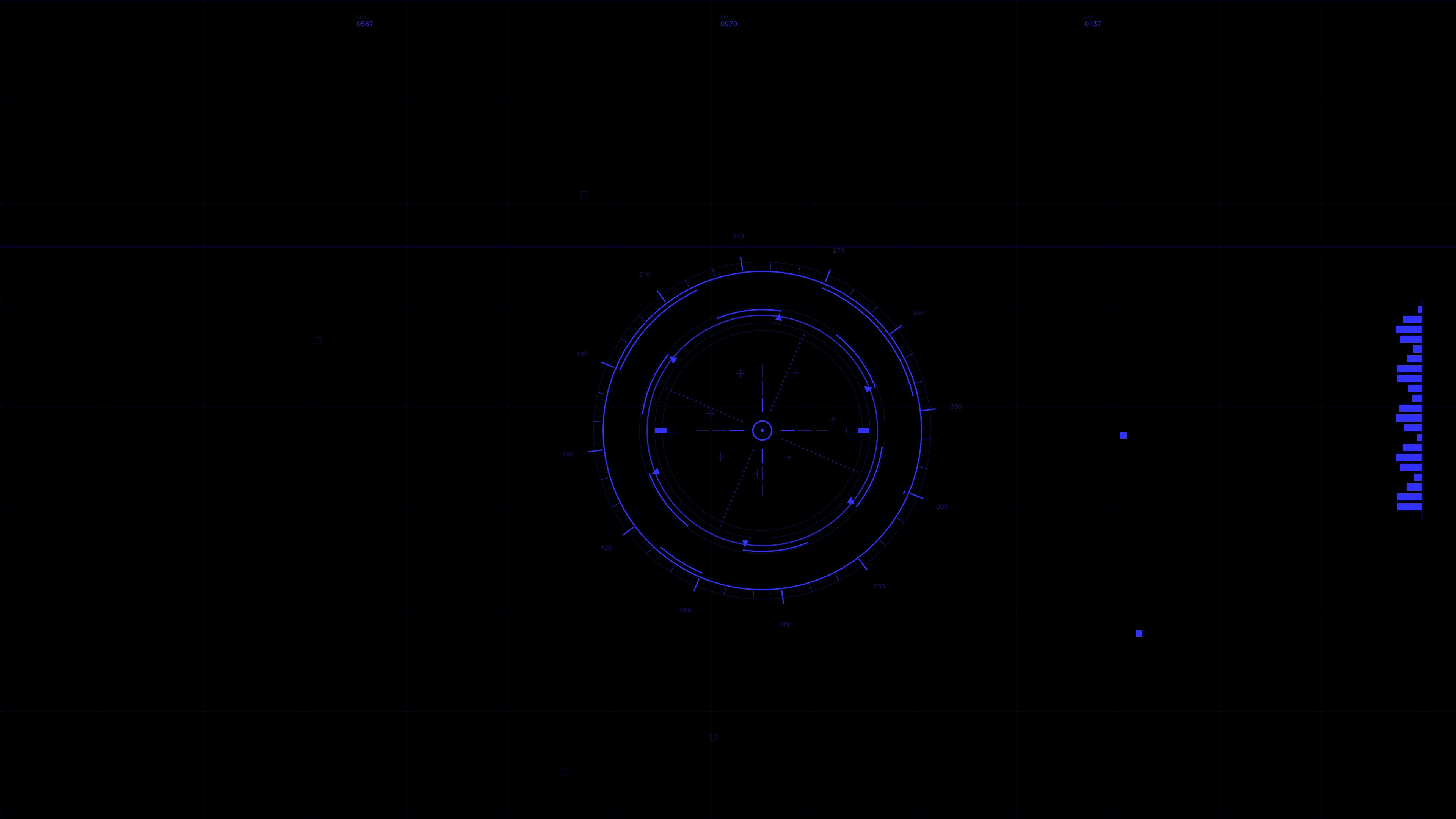 Military gui war stock footage hud animation for science fiction production showing interactive components and monitoring details