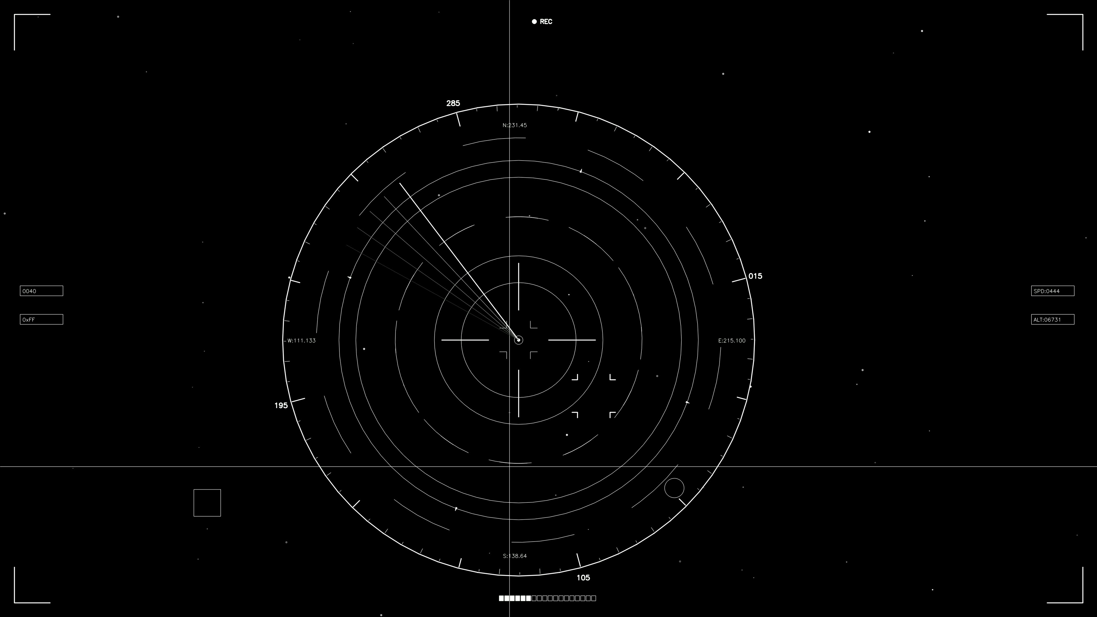 Scifi hud animation designed for web and video projects for developers and designers