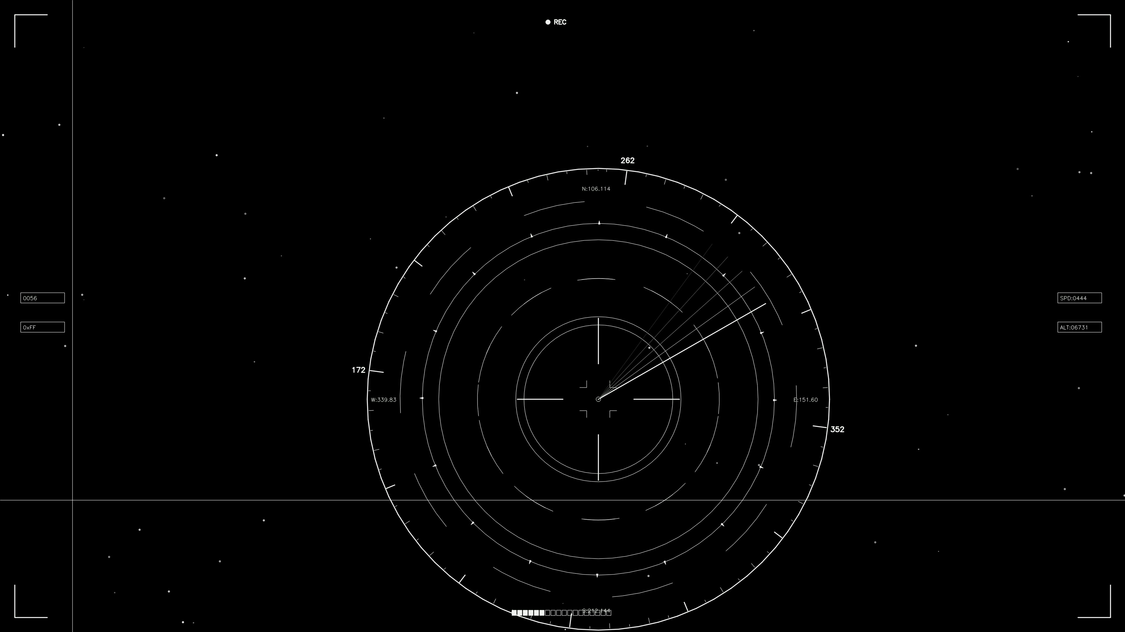 Scifi hud animation for web designers and videographers showcasing complex data tracking and analysis in a futuristic style