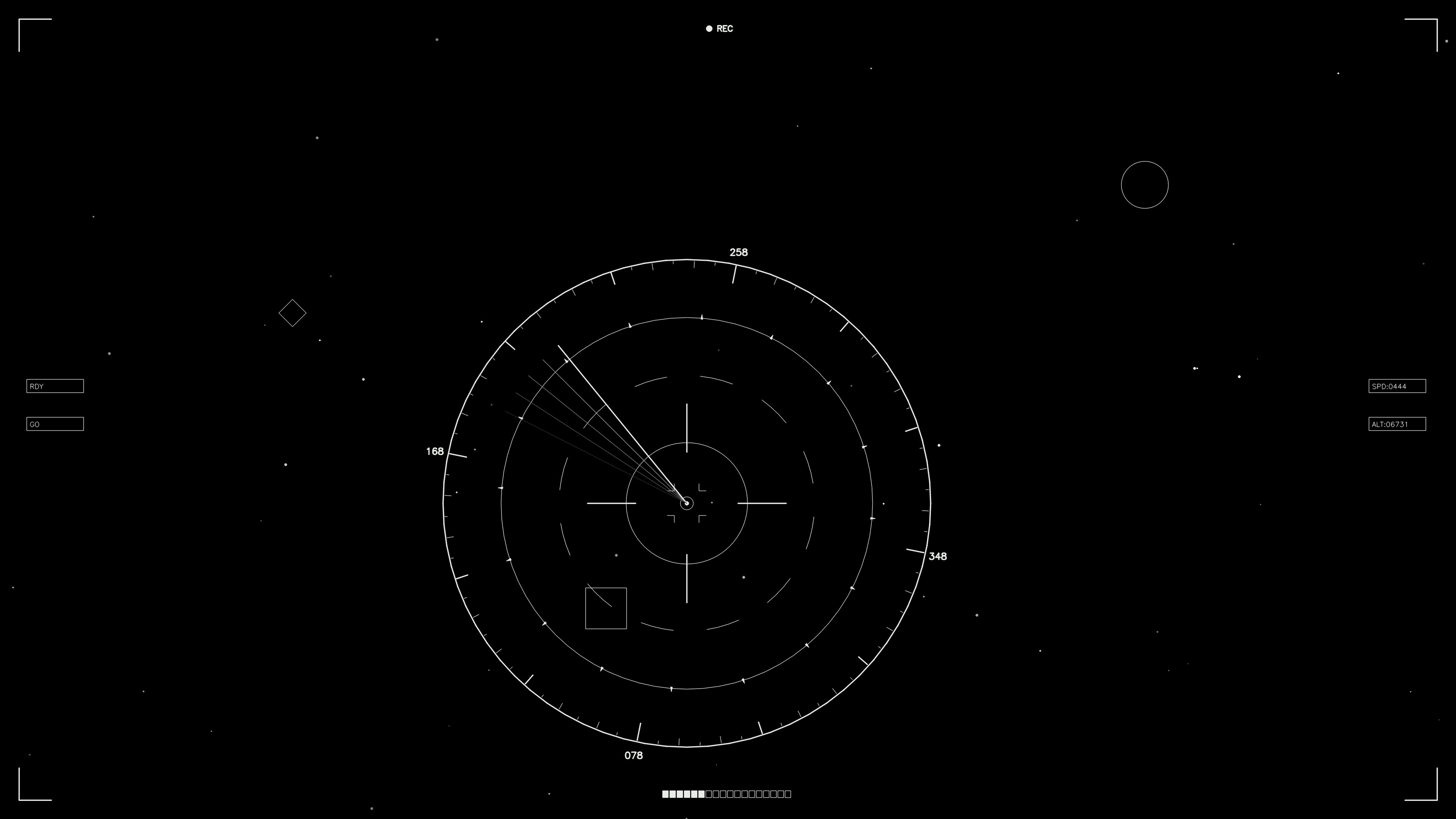 Sci fi hud animation used by web designers and videographers for creative projects and digital media applications