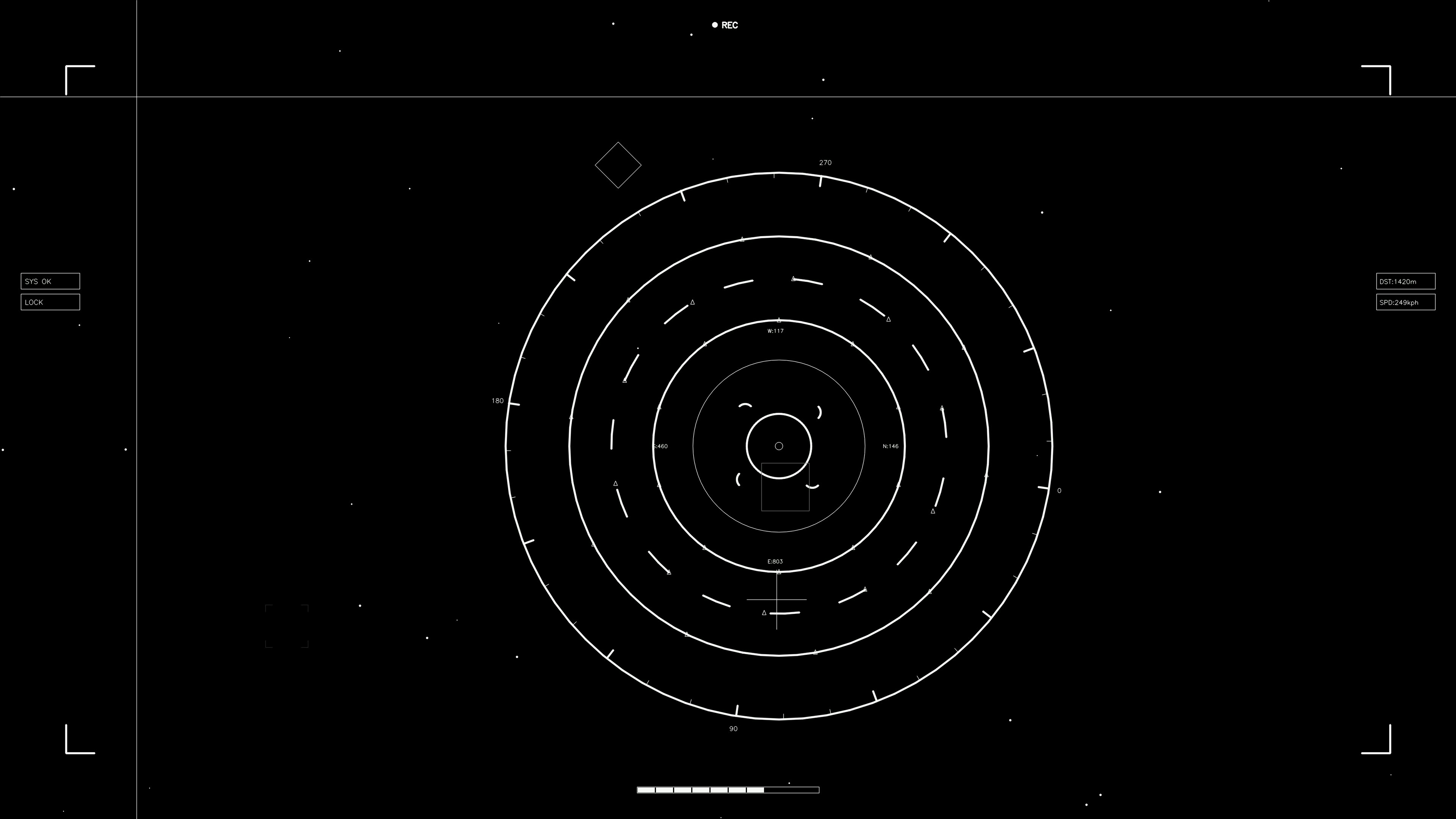 Hud elements animation for web designers and video editors in sci-fi style with circular patterns