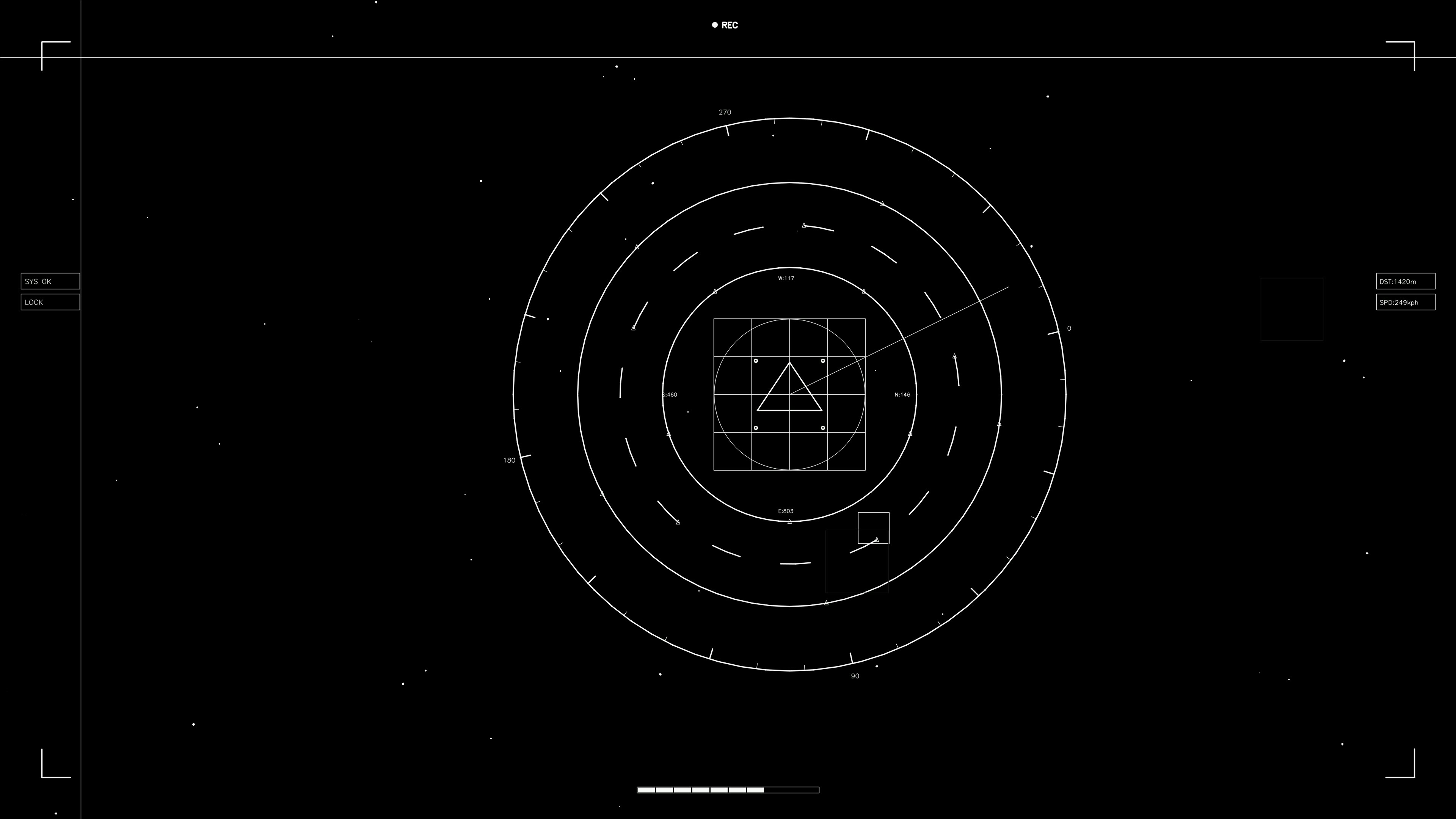 Animation of hud elements for web designers and sci-fi video editors in a digital setting