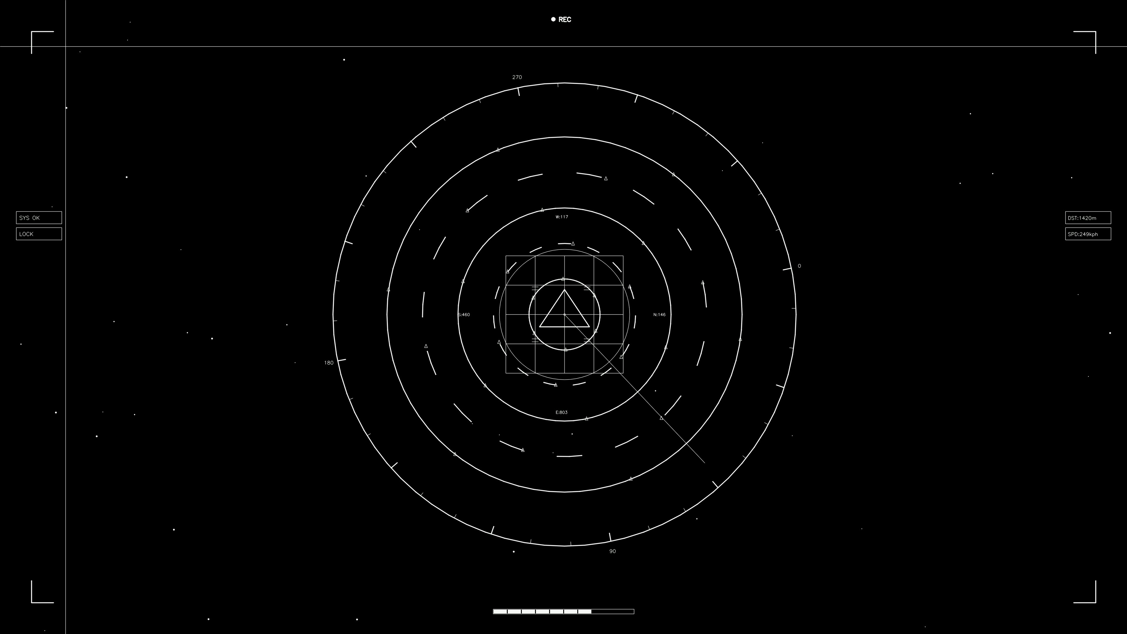 Hud elements animation for web design and sci-fi video projects showcasing circles and lines
