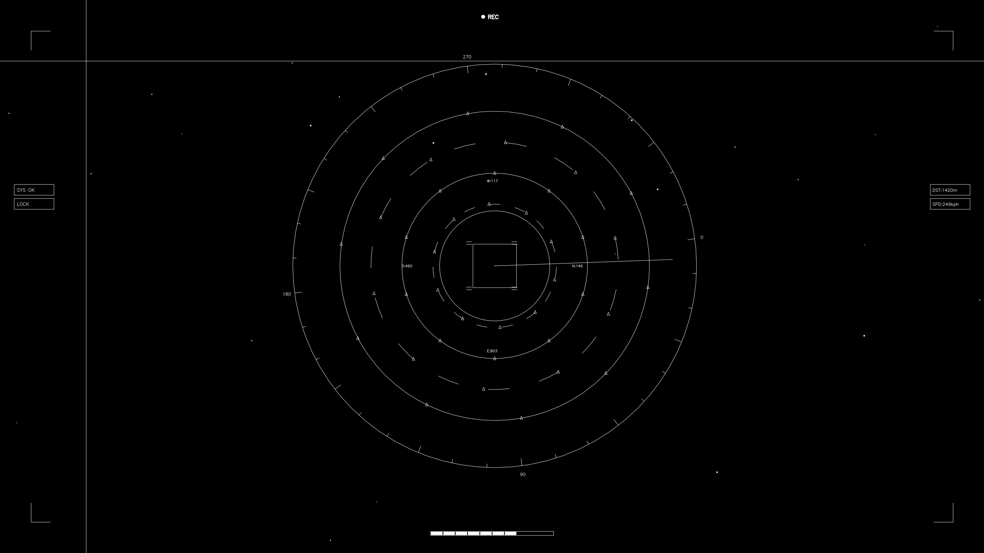 Hud elements animation for web designers and sci-fi video editors showcasing circular patterns and movement