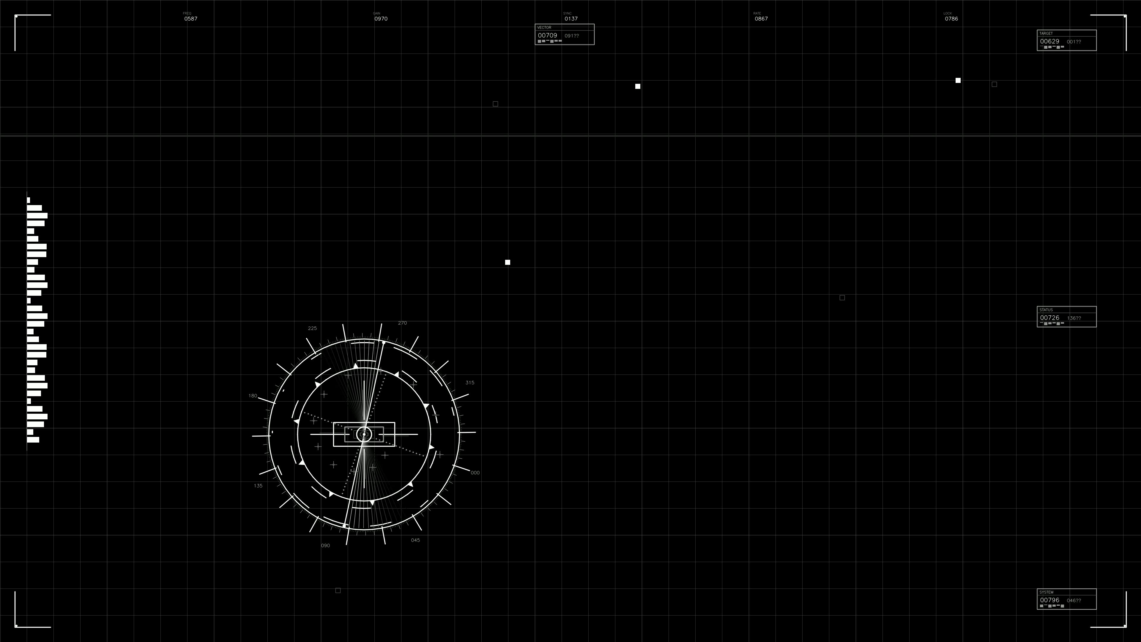 Military gui war stock footage hud animation for science fiction production in a digital format for visual projects