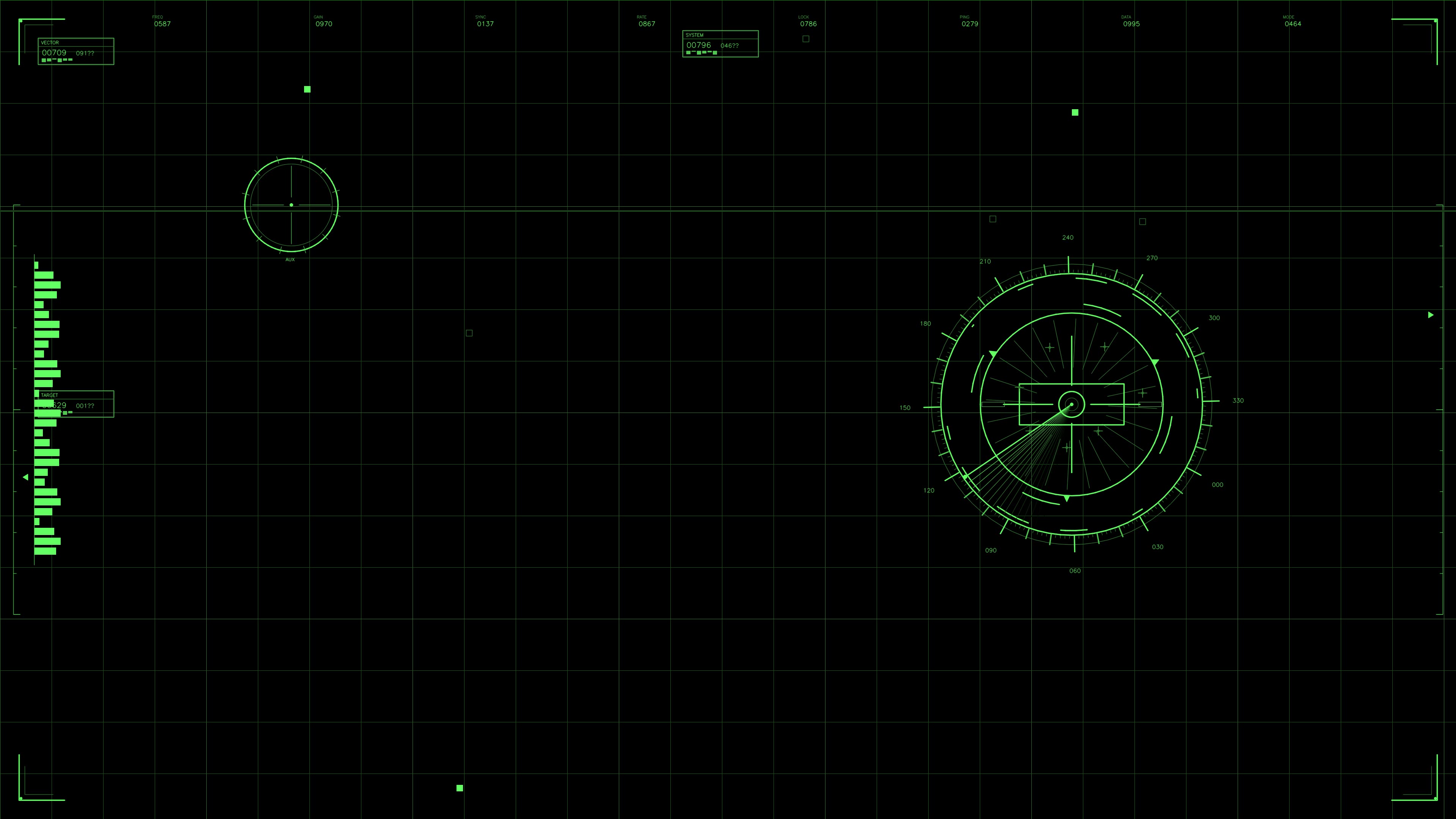 Military gui war stock footage shows hud animation for science fiction production during an advanced tactical situation