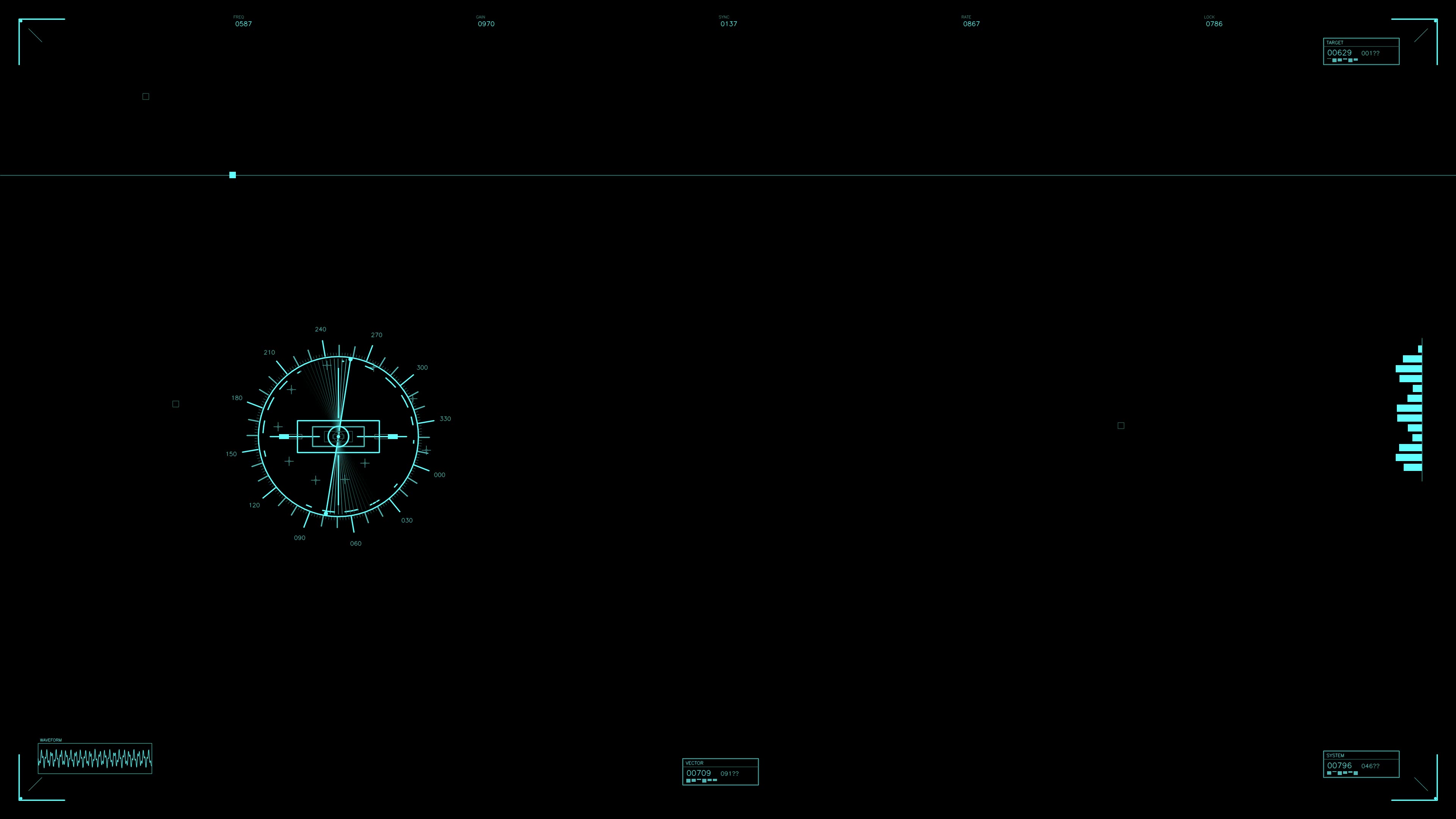 Military user interface for war stock footage with hud animation in science fiction context for various production needs