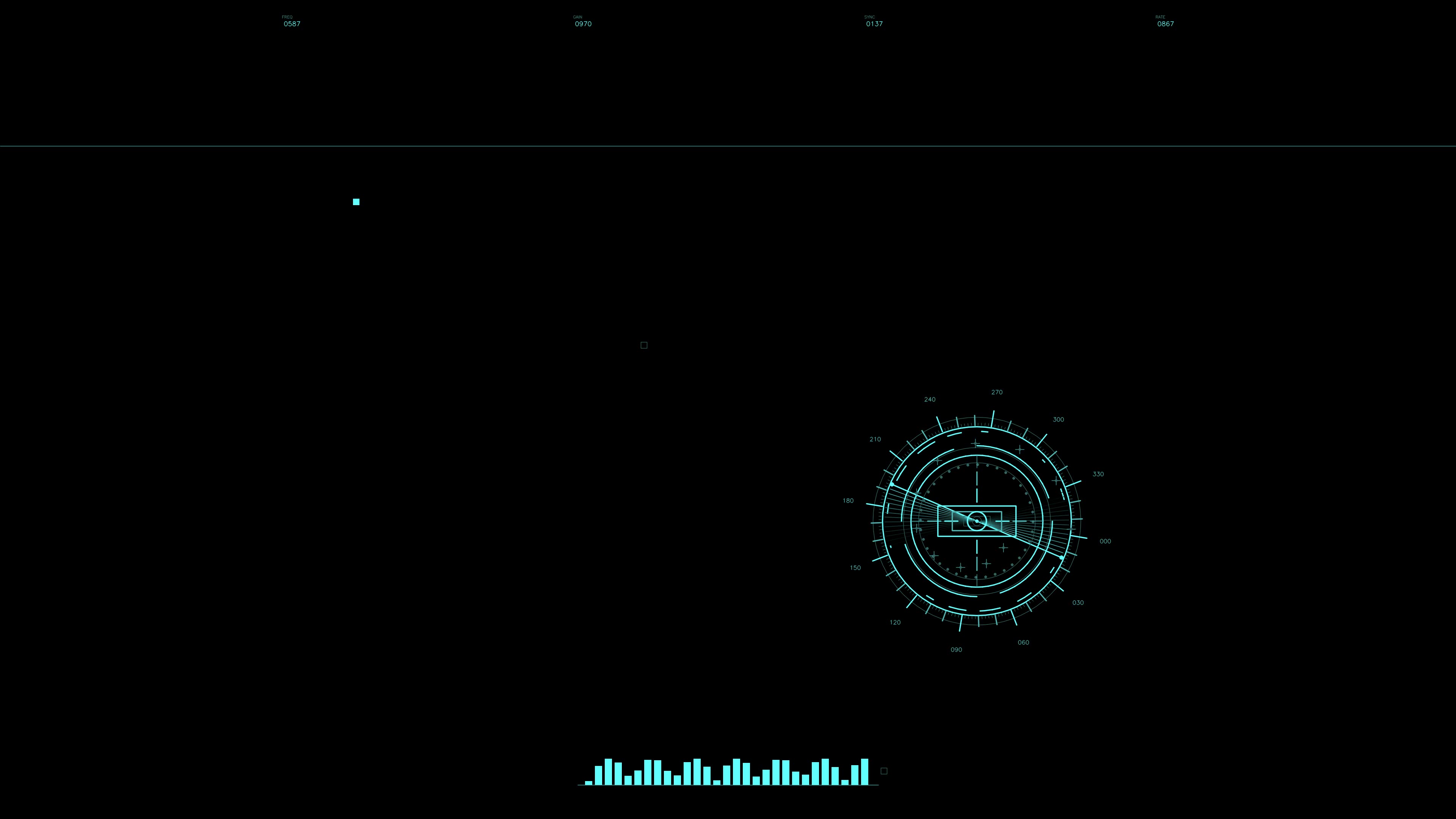 Military gui war stock footage hud animation for science fiction production in dark setting with digital graphics