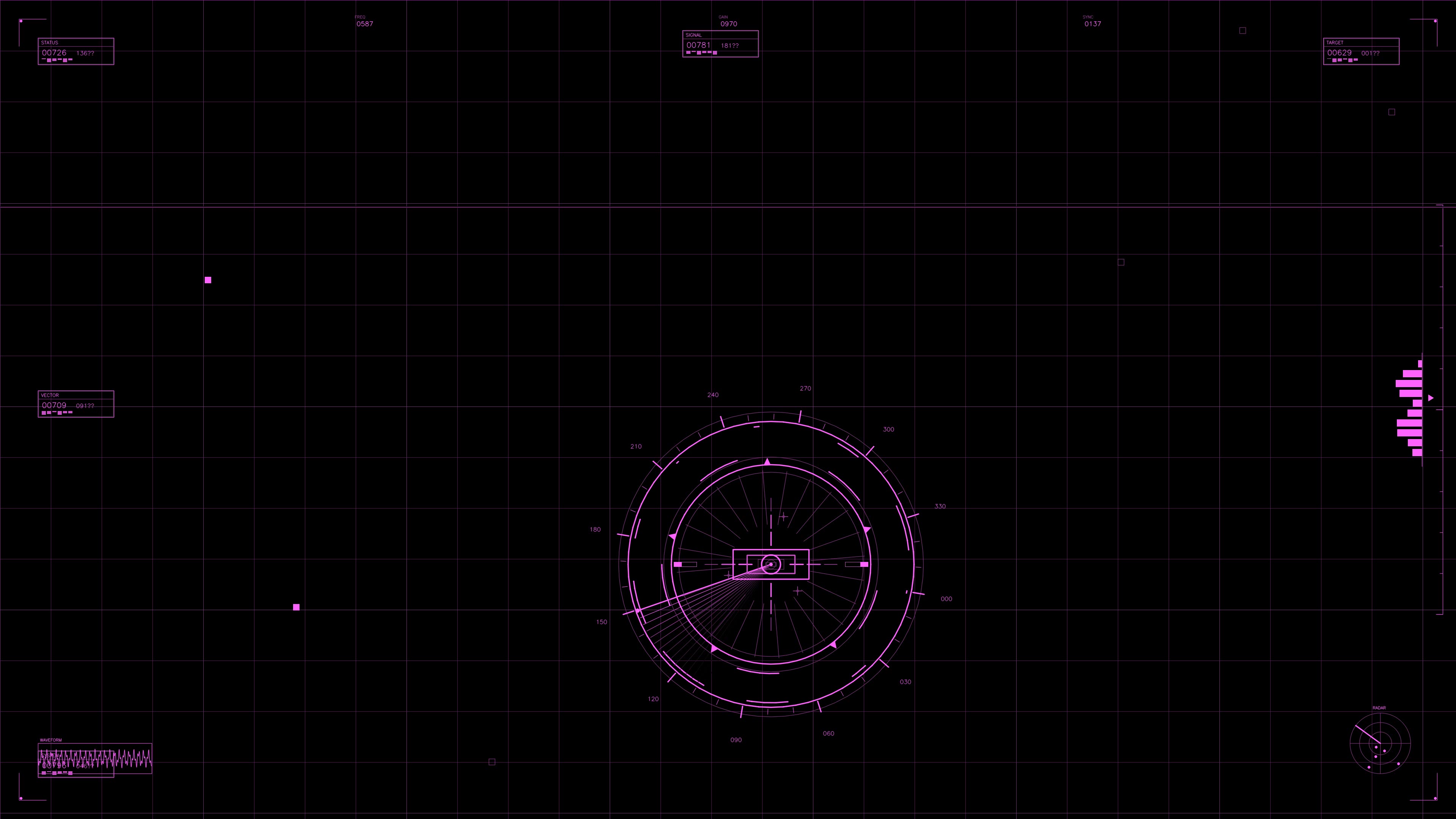 Military gui war stock footage hud animation for science fiction production showing data and graphics in a futuristic style