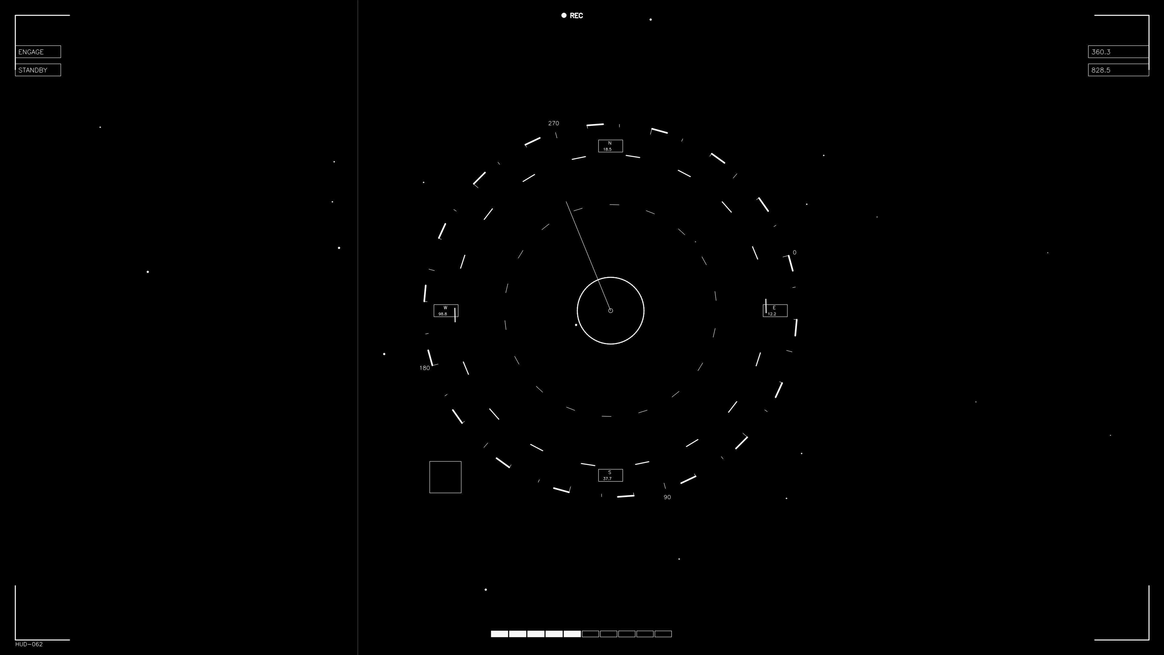 Hud elements animation designed for web designers and sci-fi video editors with a focus on user experience and interface
