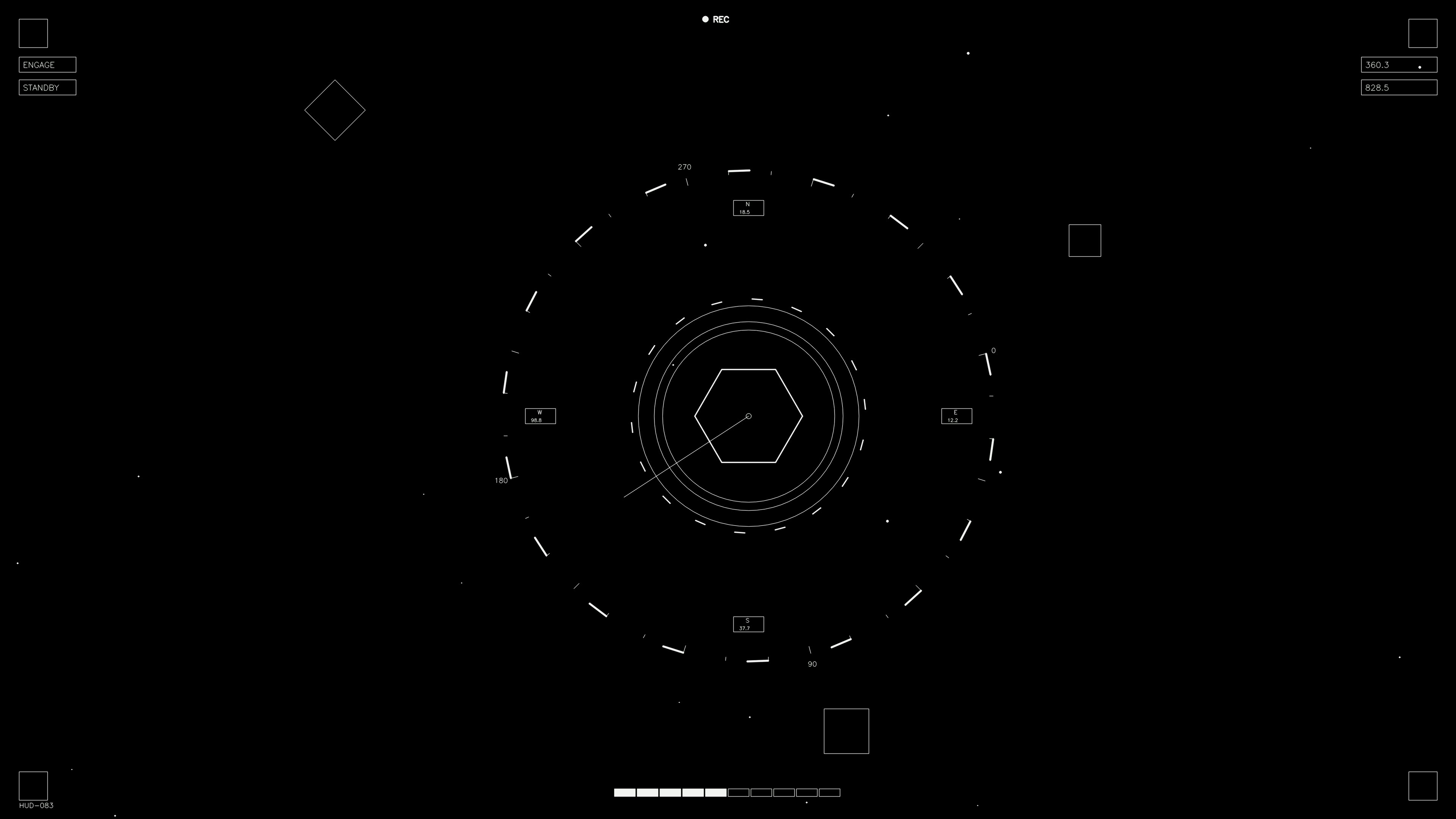 Hud elements animation designed for web designers and sci-fi video editors for various projects and presentations