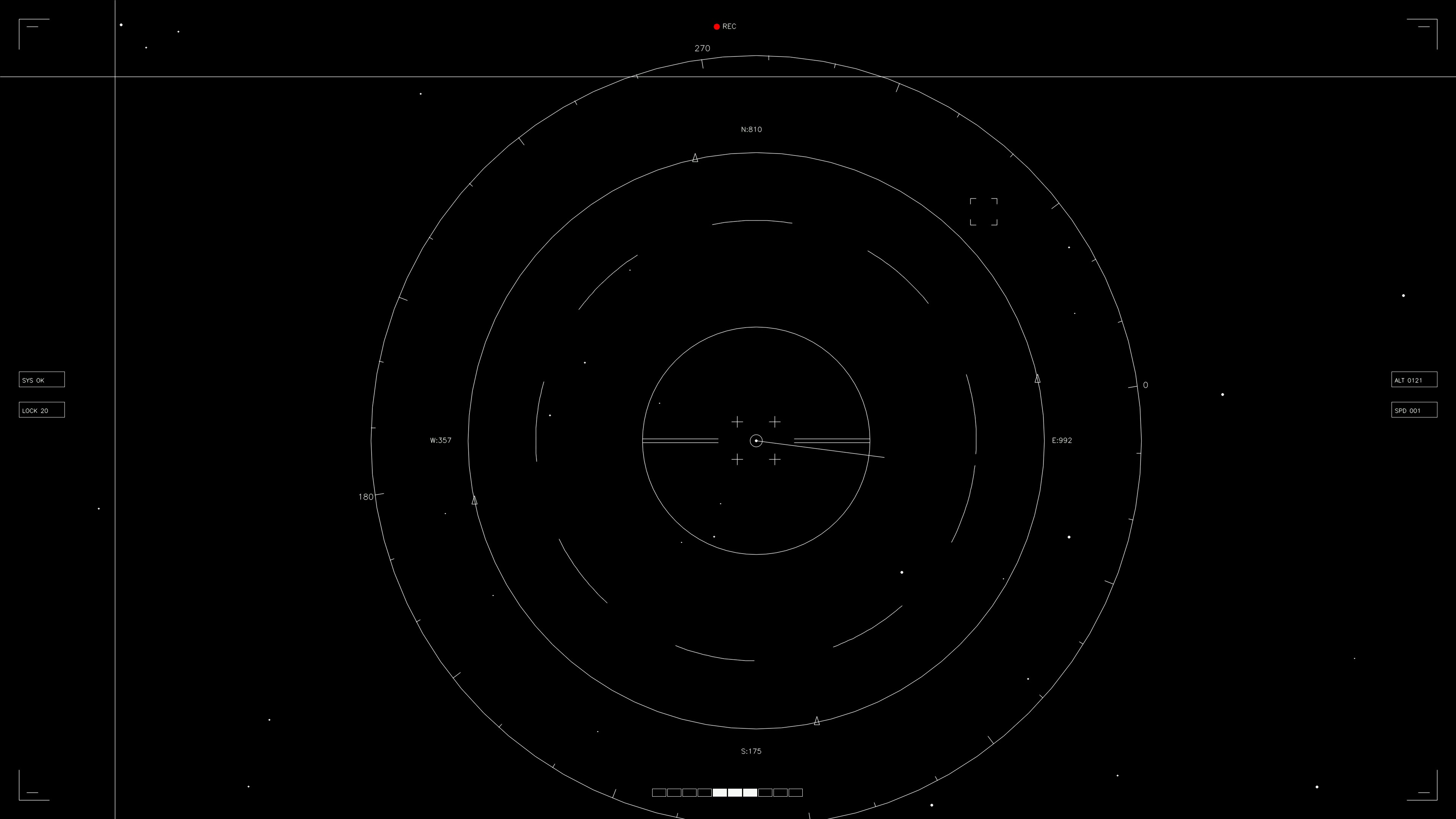 Hud element animation for web design and sci-fi video edits during creative project phases