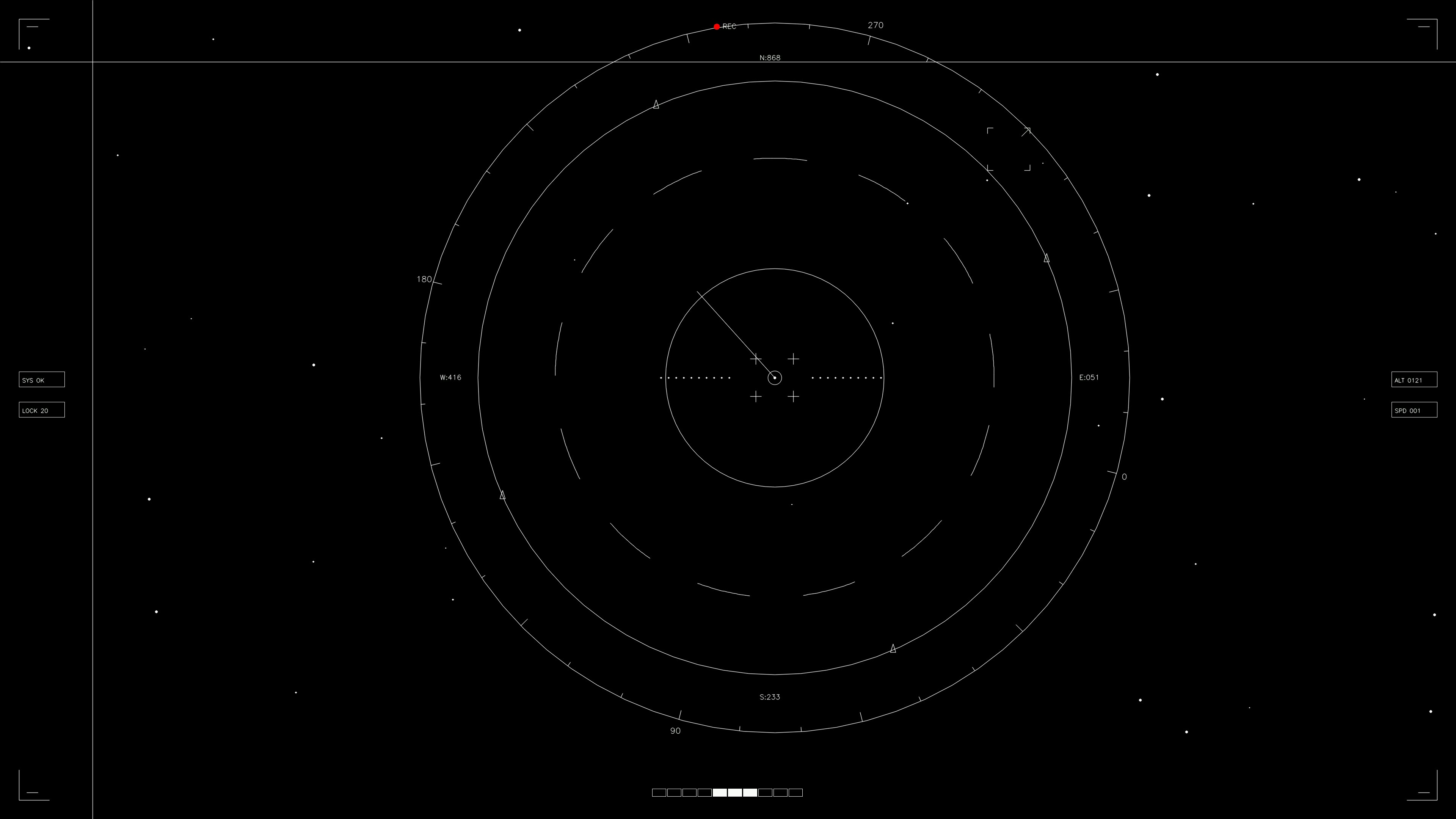 Hud elements animation showing sci-fi data visualization for web design and video editing