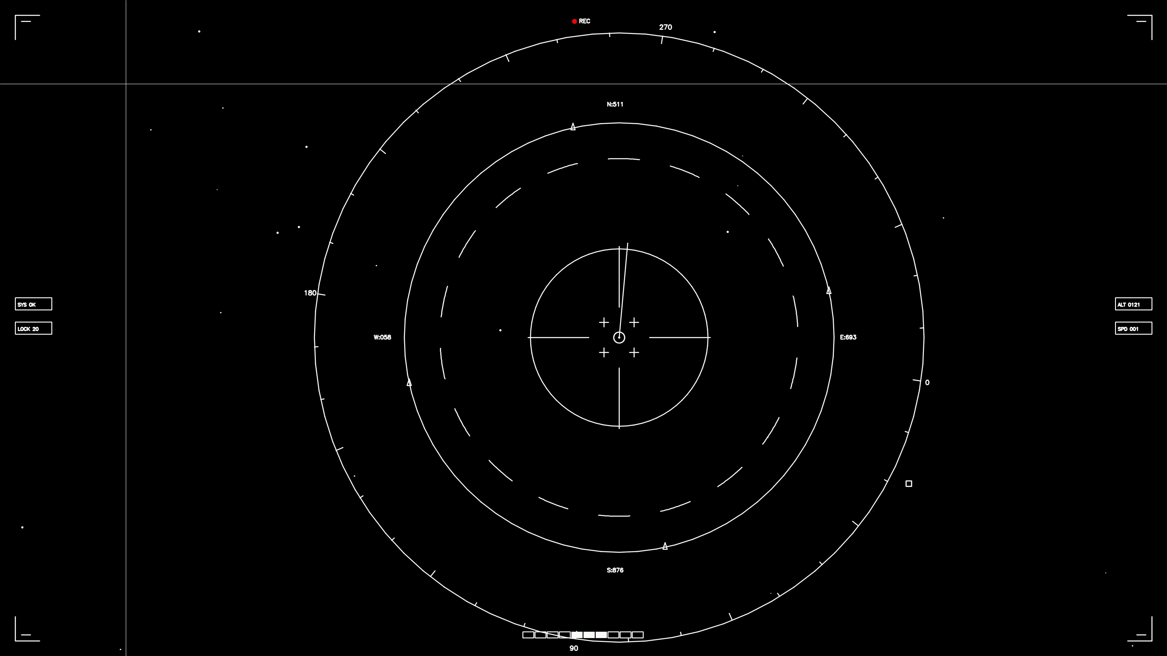 Hud elements for web designers and video creators focused on sci-fi themes showcasing animation in a dark background with bright visuals
