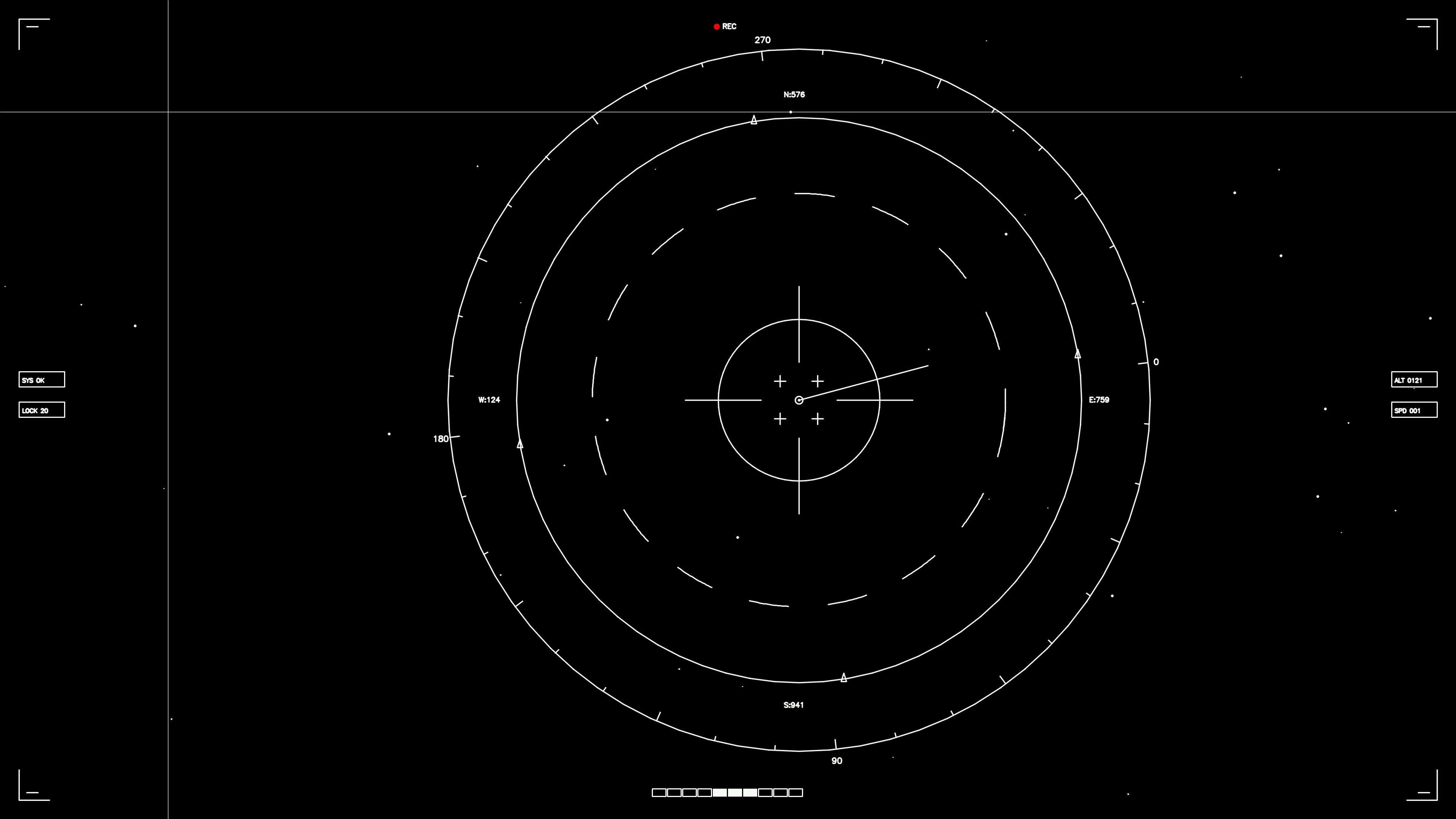 Animation of hud elements designed for web design and sci-fi video editing projects featuring circular patterns and dynamic graphics