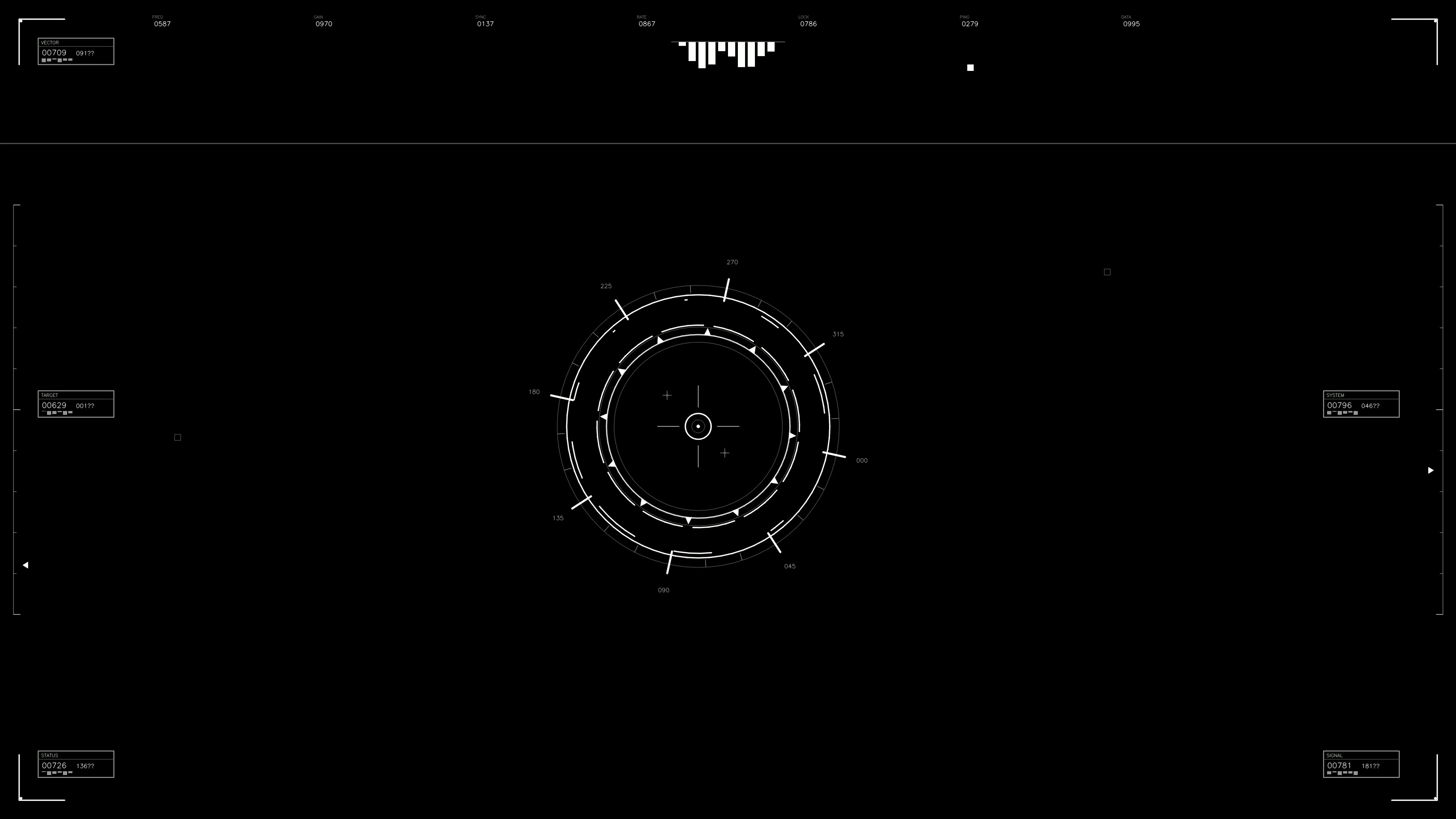 Military gui war stock footage hud animation for science fiction production depicts data overlays and targeting systems for a futuristic battle scene