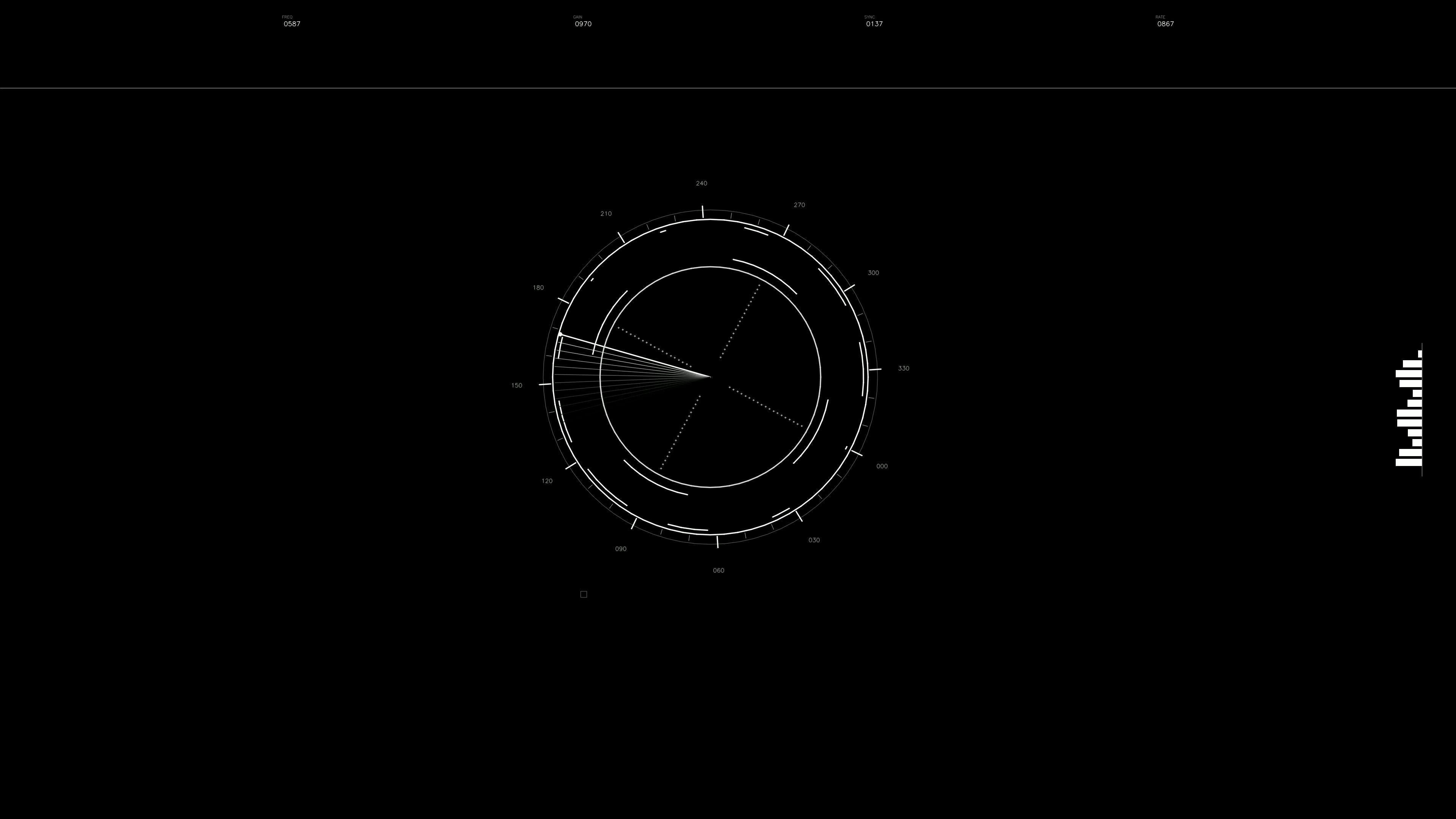 Military gui war stock footage hud animation for science fiction production featuring high-tech elements and data visualization