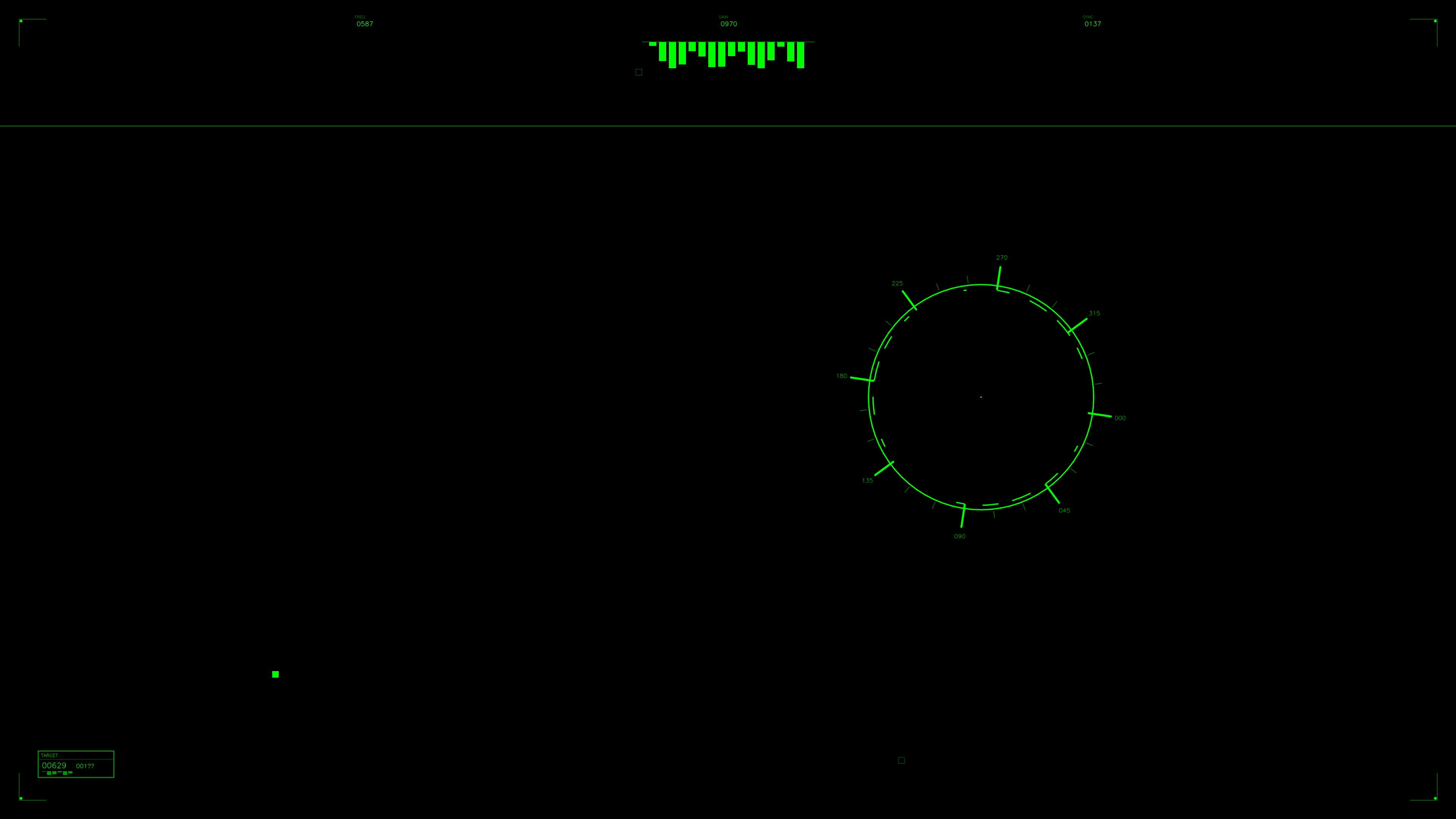 Military gui war stock footage displaying hud animation for science fiction production in a dark environment showing various elements
