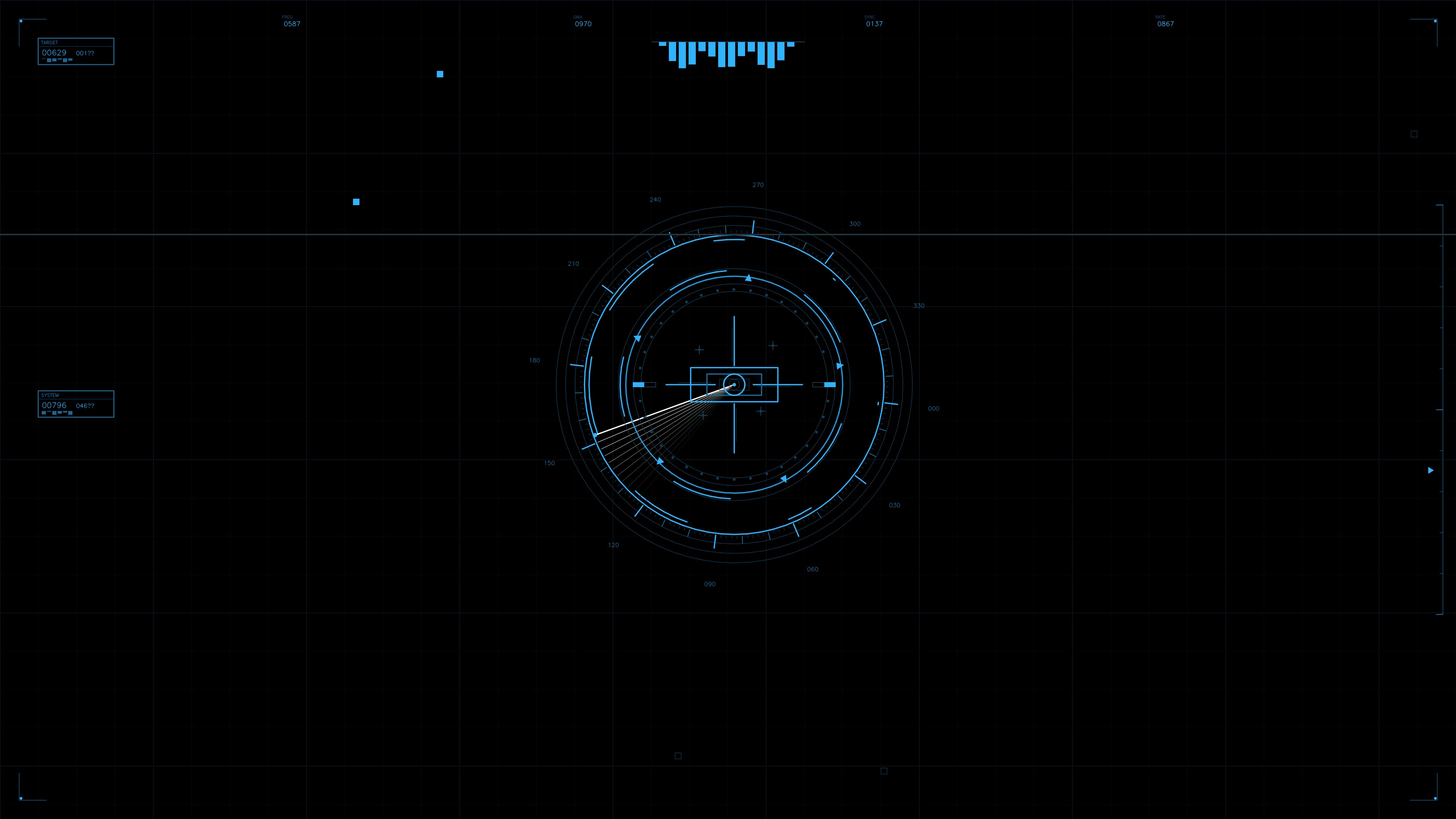 Military gui war stock footage hud animation for science fiction production showcasing advanced targeting system for visual effects