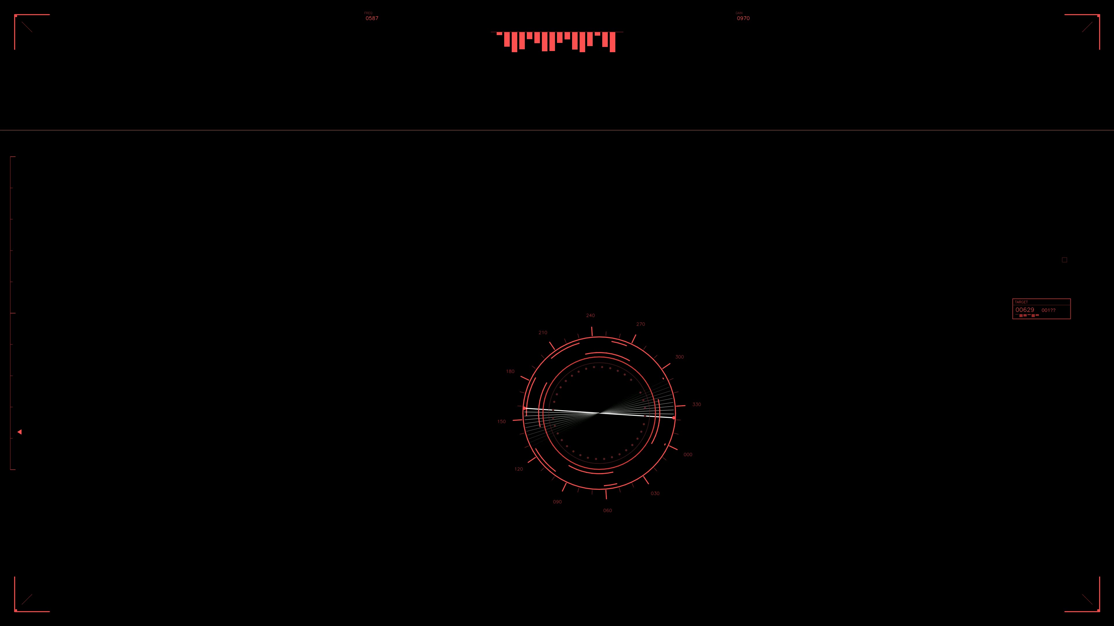 Military gui war stock footage hud animation for science fiction production showing targeting and tracking systems in action