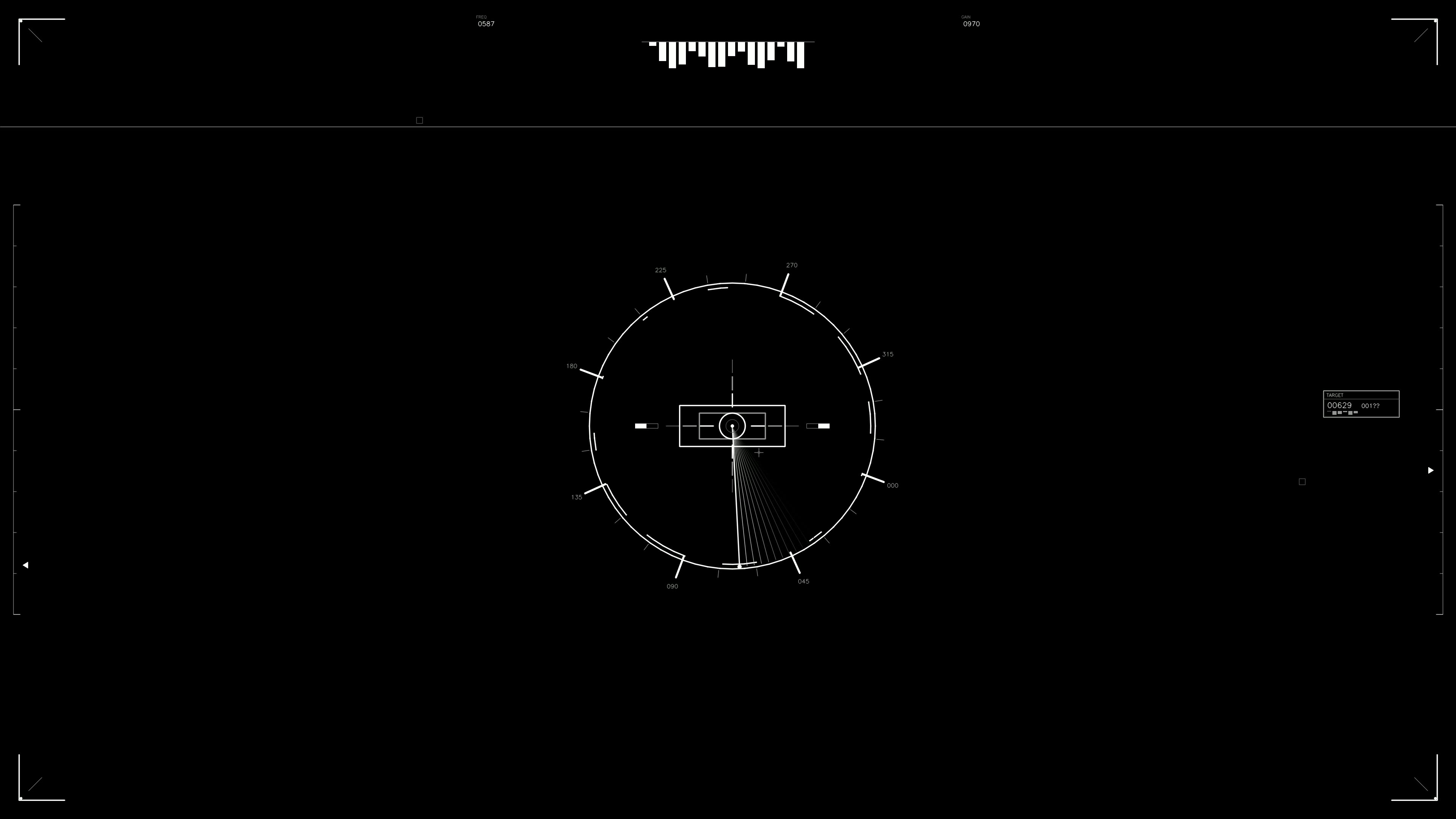 Military gui war stock footage hud animation for science fiction production with detailed graphics and functionality