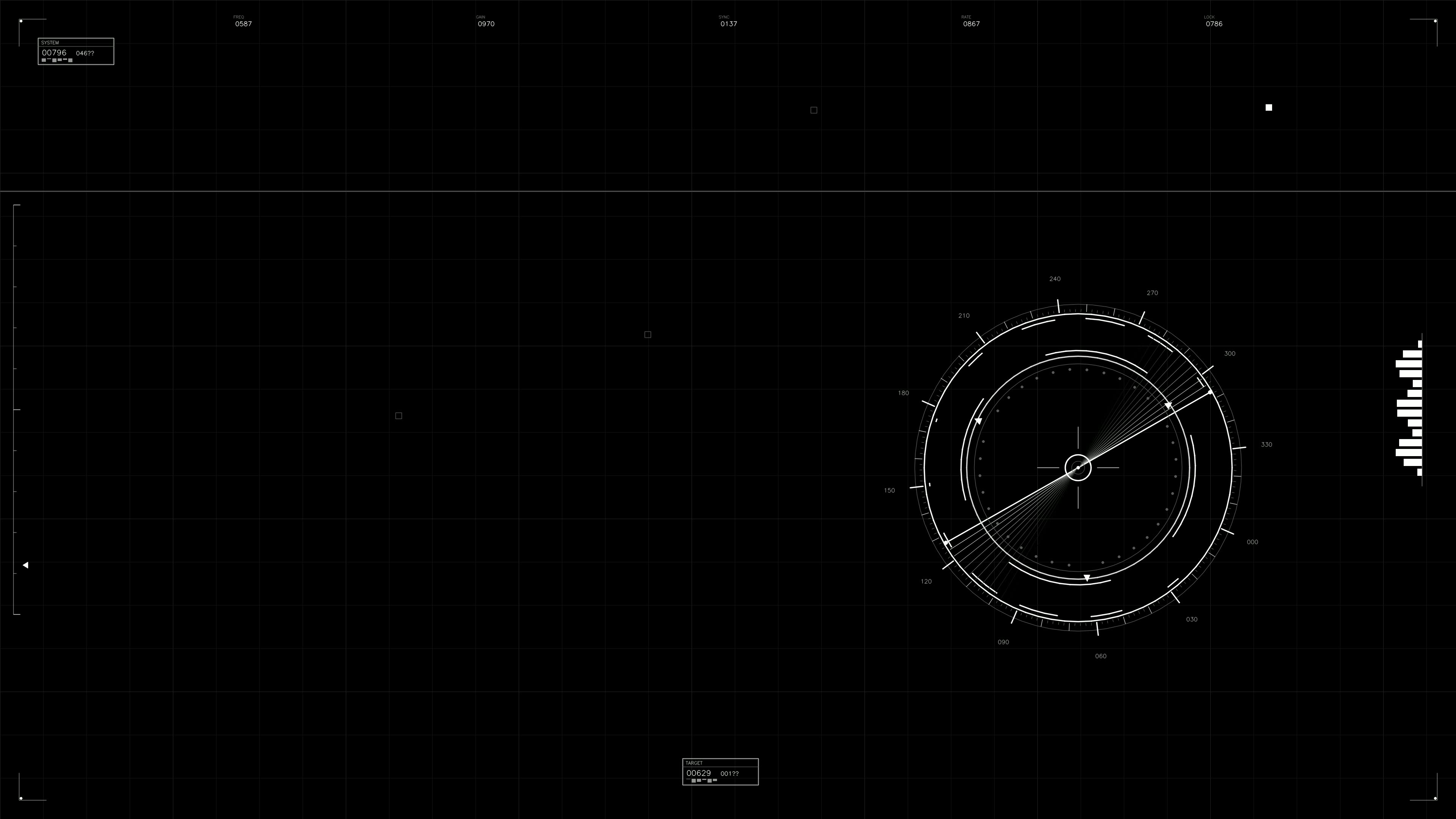 Military gui war stock footage hud animation for science fiction production showcasing data and tracking elements