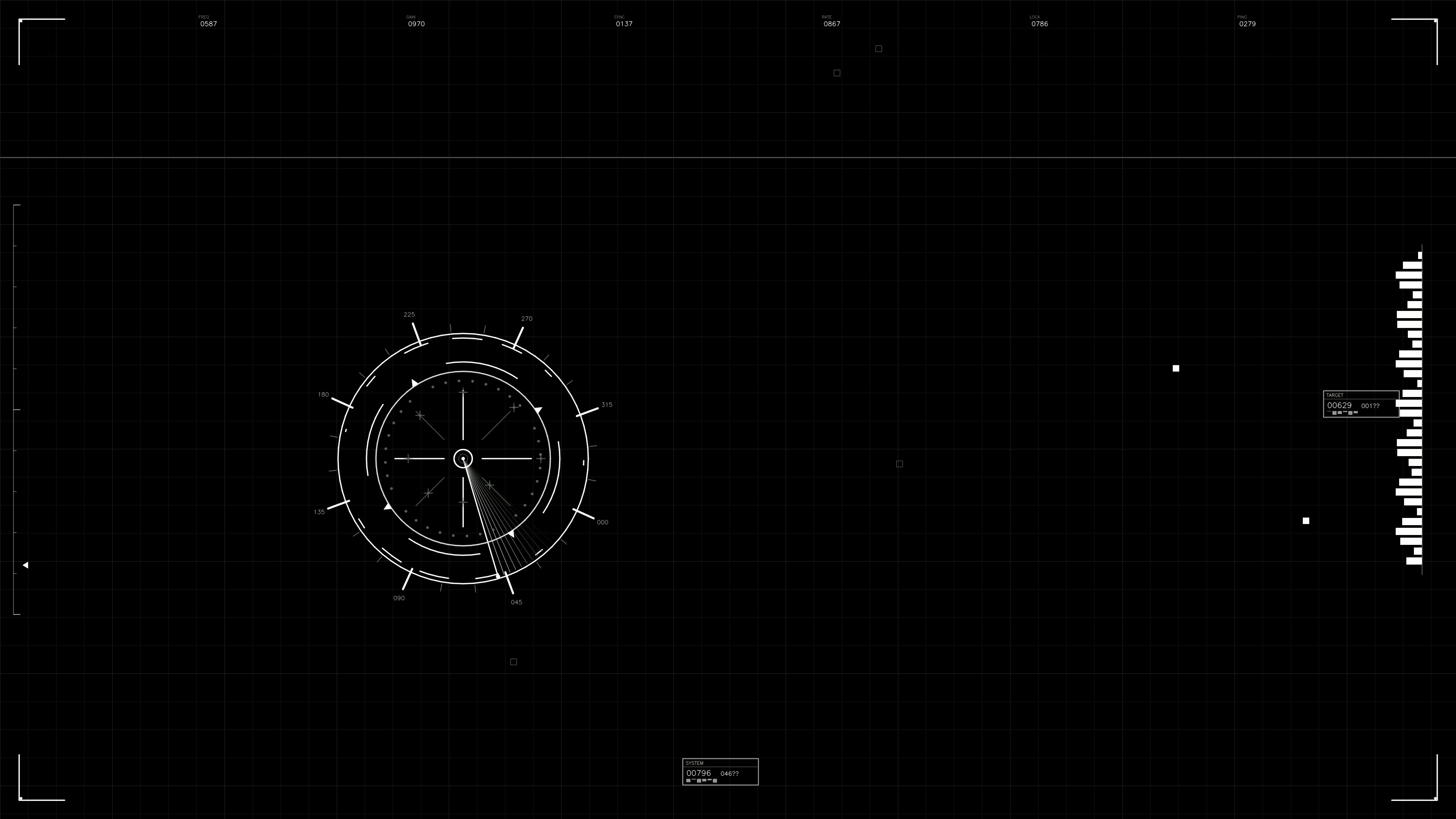 Military gui war stock footage hud animation for science fiction production featuring detailed graphics and data elements