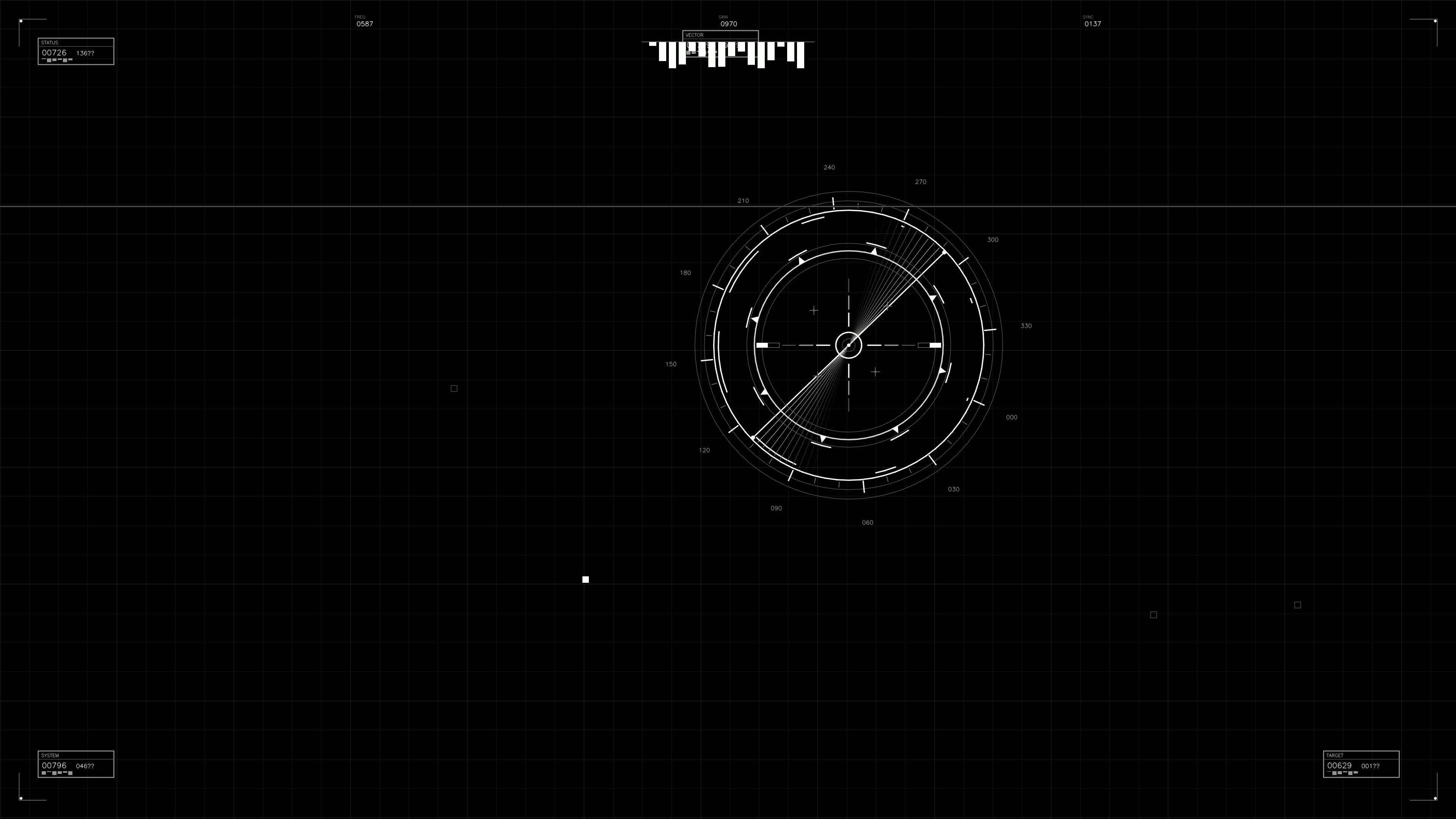Military gui war stock footage hud animation for science fiction production featuring radar and data display elements for various scenarios