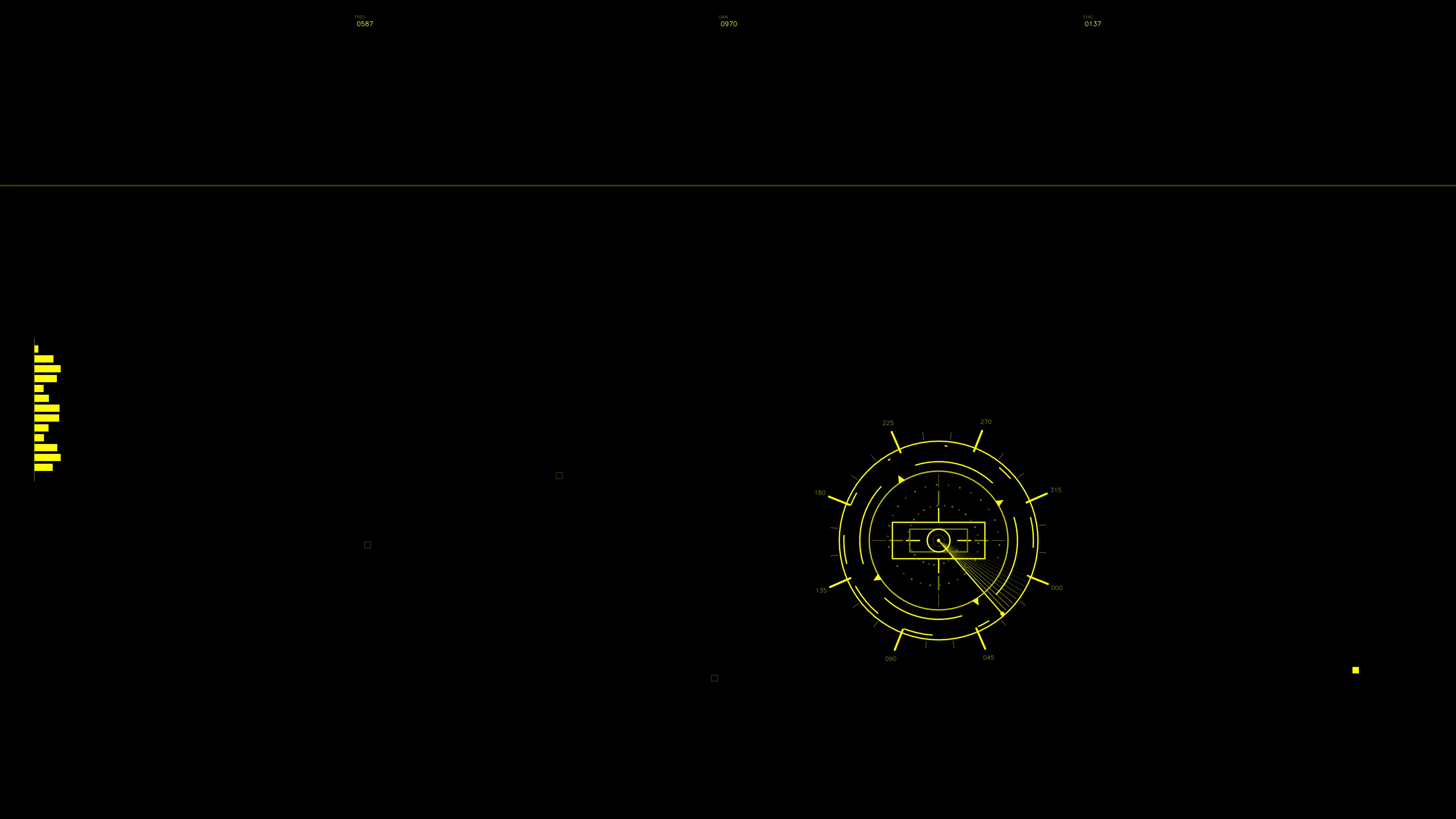 Military gui war stock footage for science fiction production with hud animation in dark setting