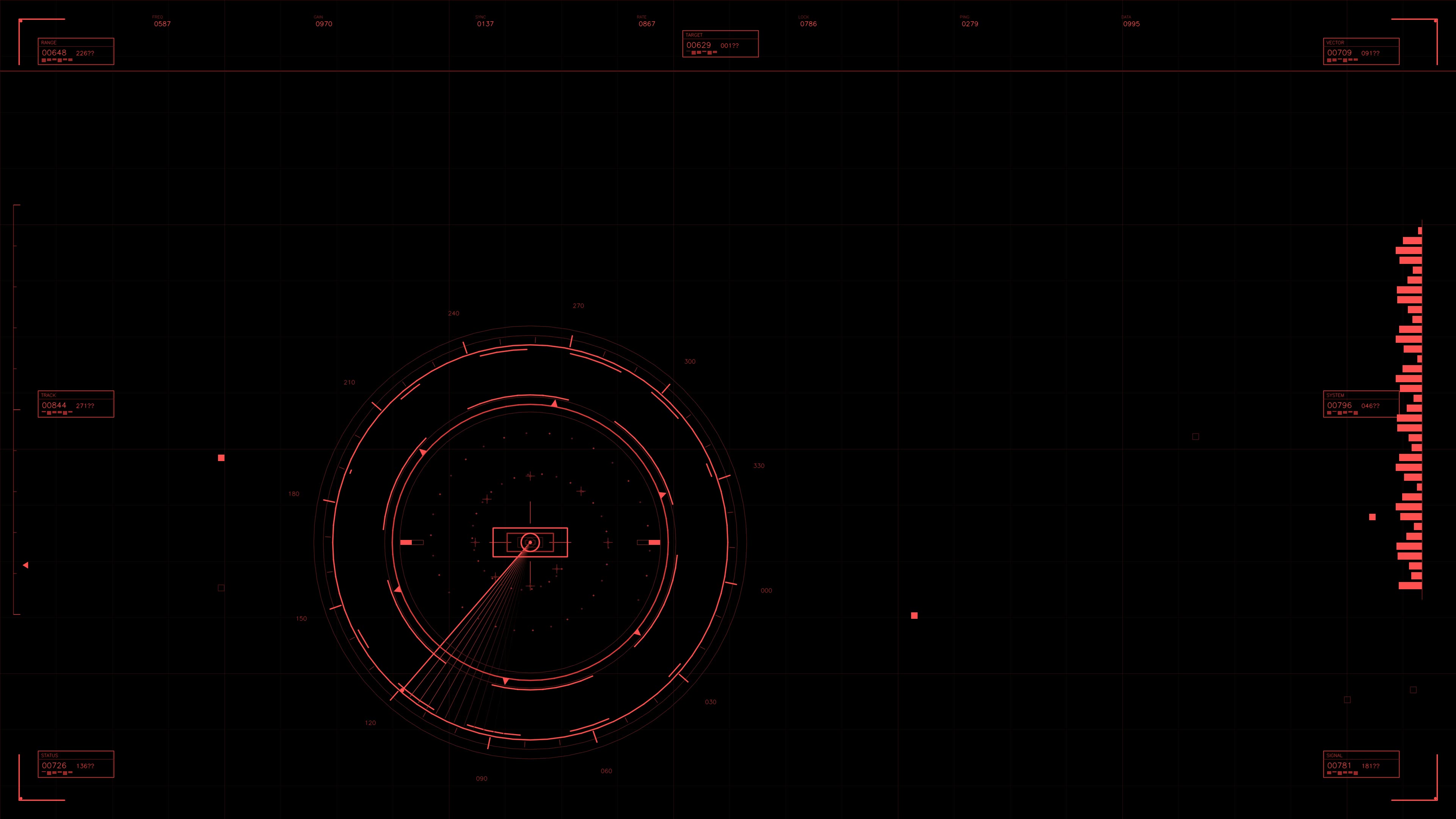 Military gui war stock footage hud animation for science fiction production showing data and tactical information display during combat scenarios