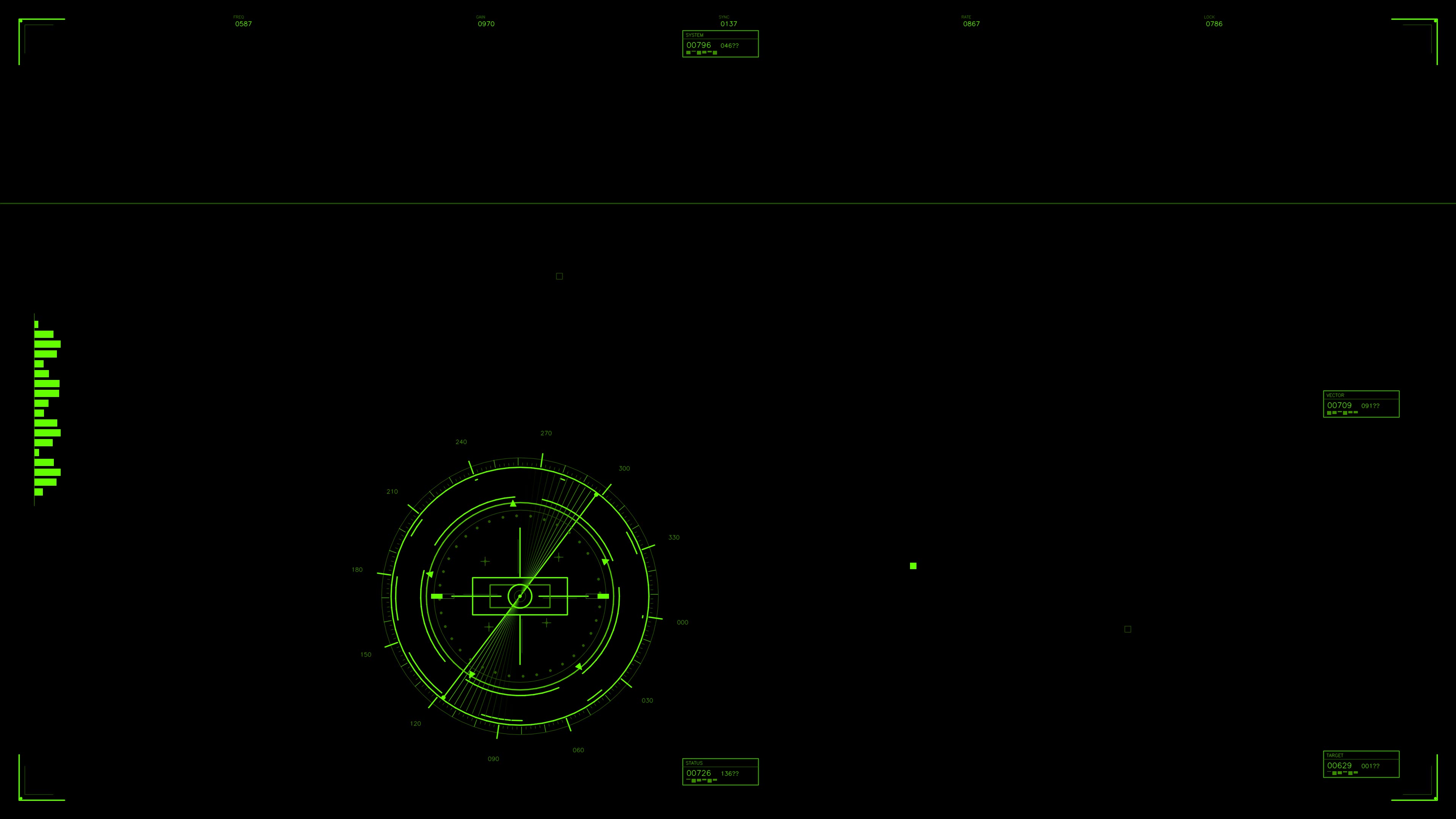 Military gui war stock footage hud animation for science fiction production with digital elements and motion graphics