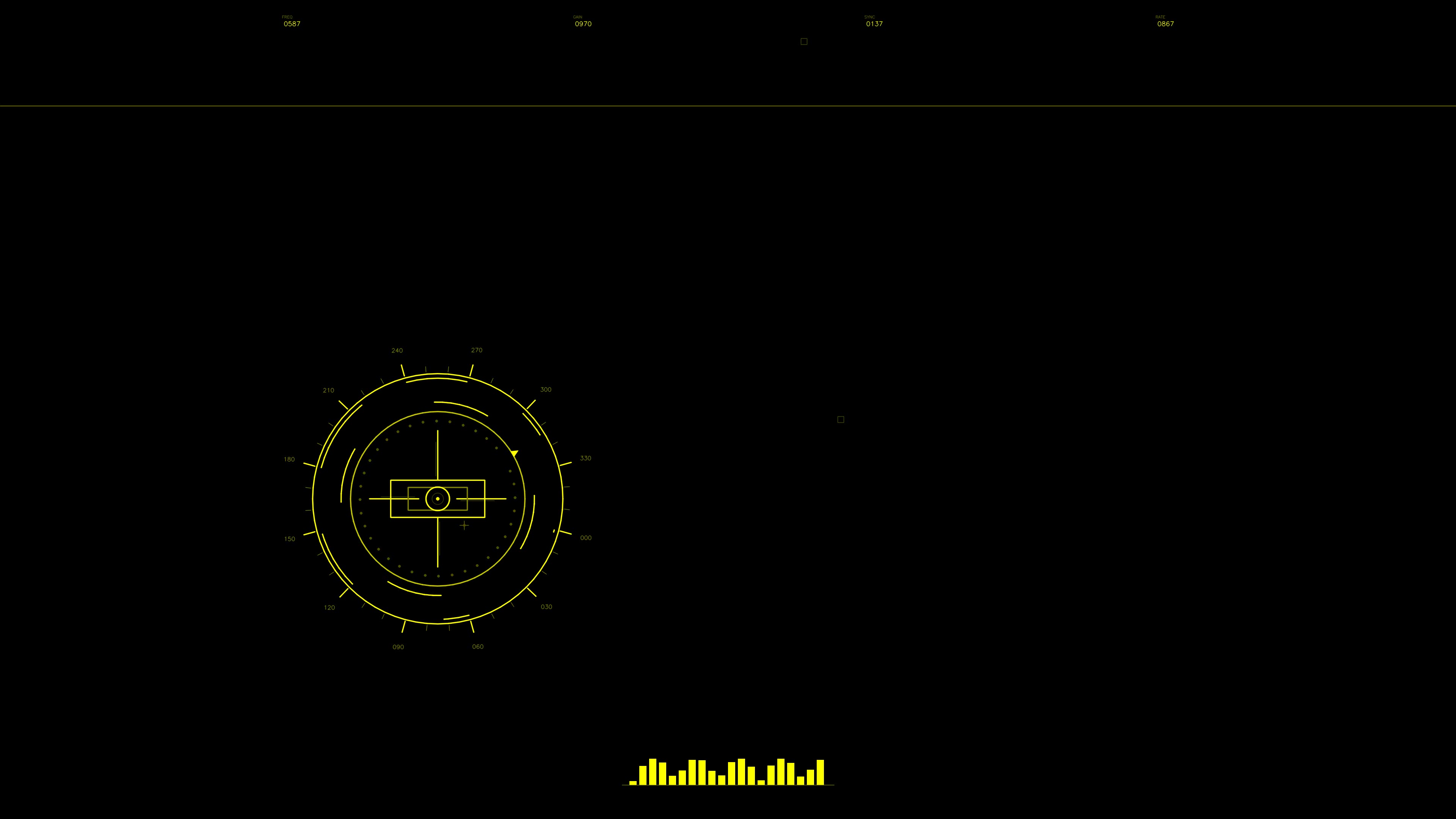Military gui war stock footage hud animation for science fiction production in dark setting