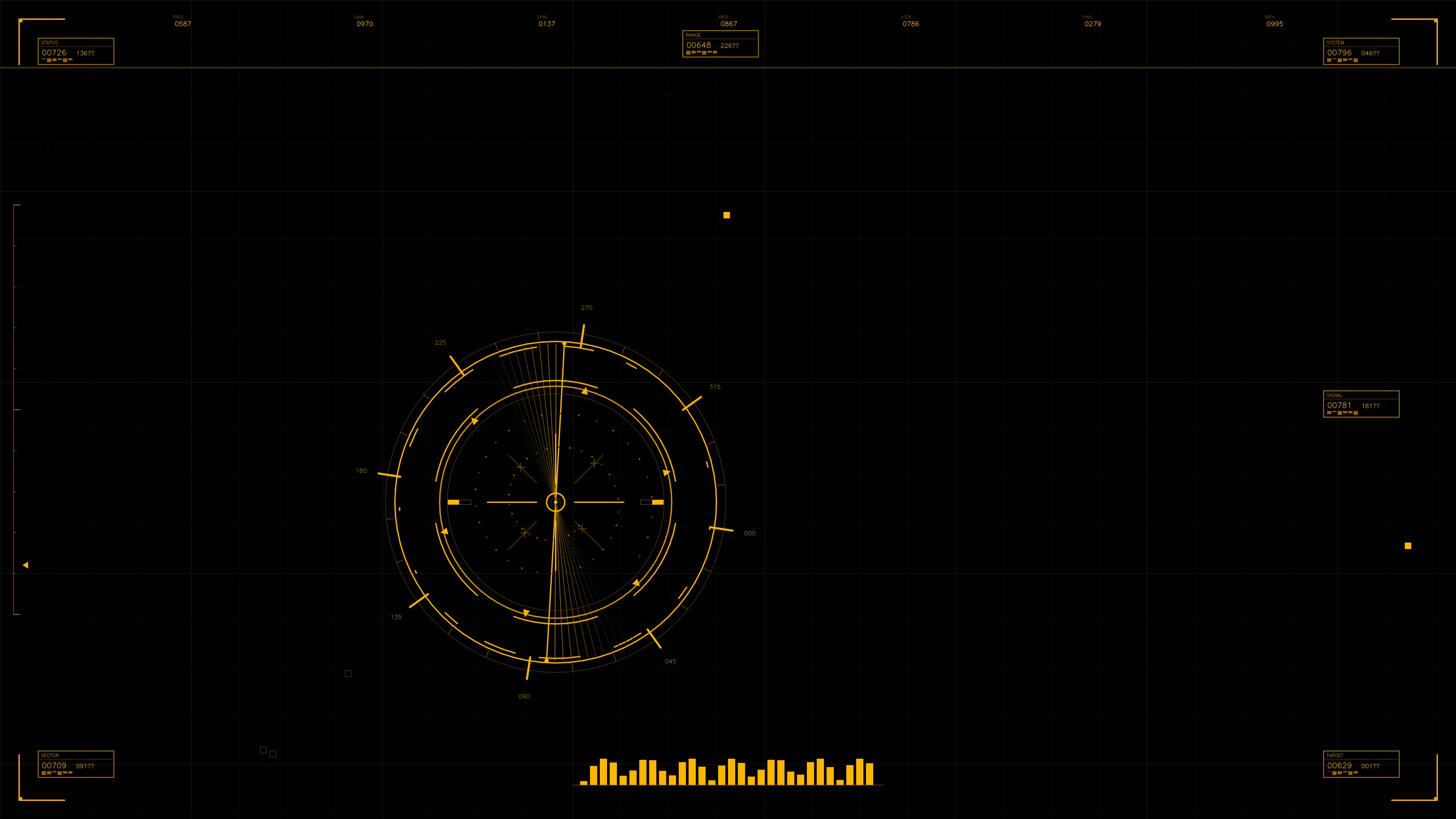 Military gui war stock footage with hud animation for science fiction production in a future setting