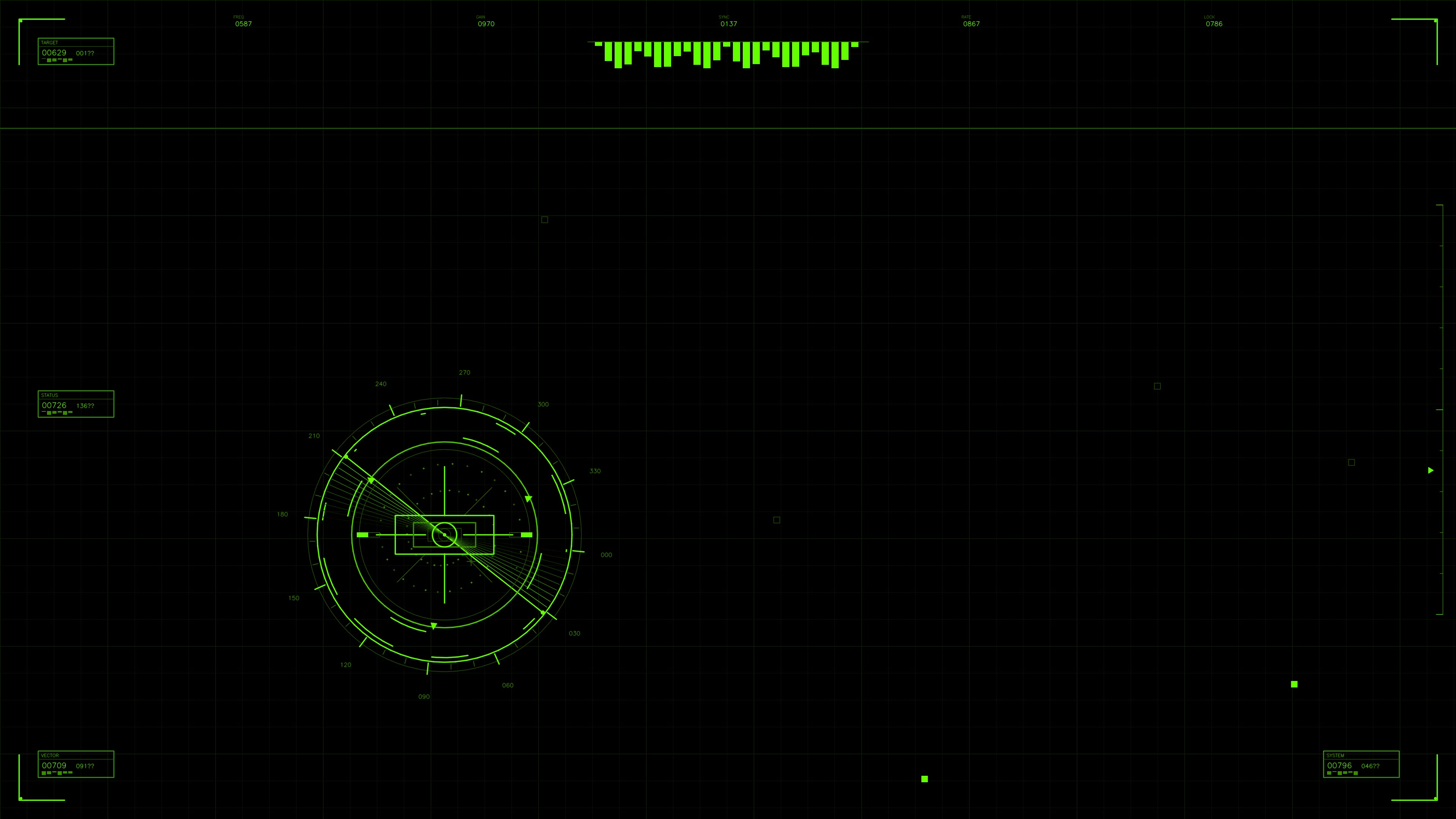 Military gui war stock footage with hud animation for science fiction production in a digital format