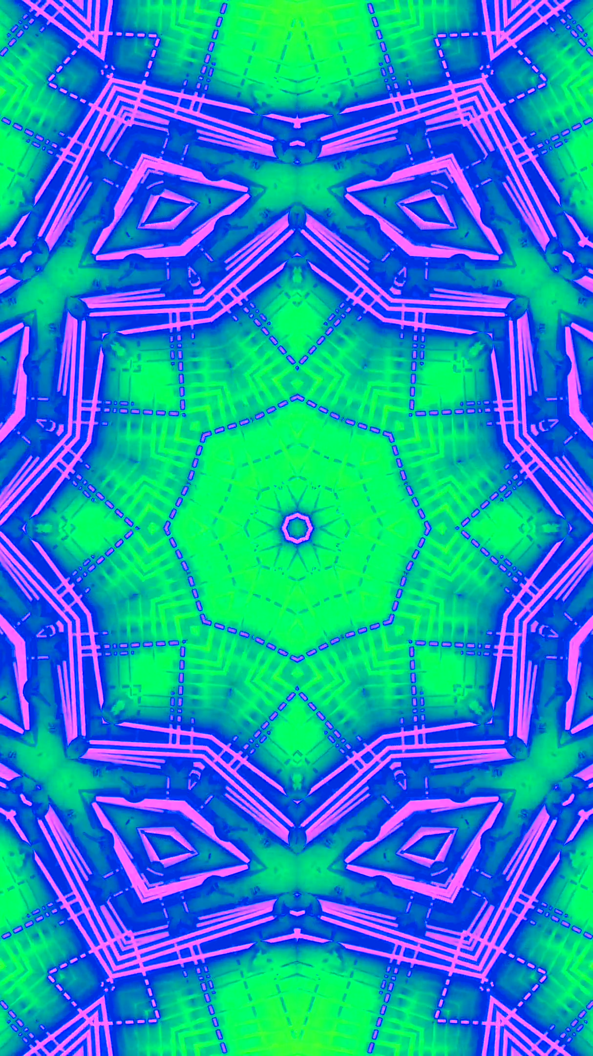 Vibrant tunnel video seamless loop displaying an engaging colorfu