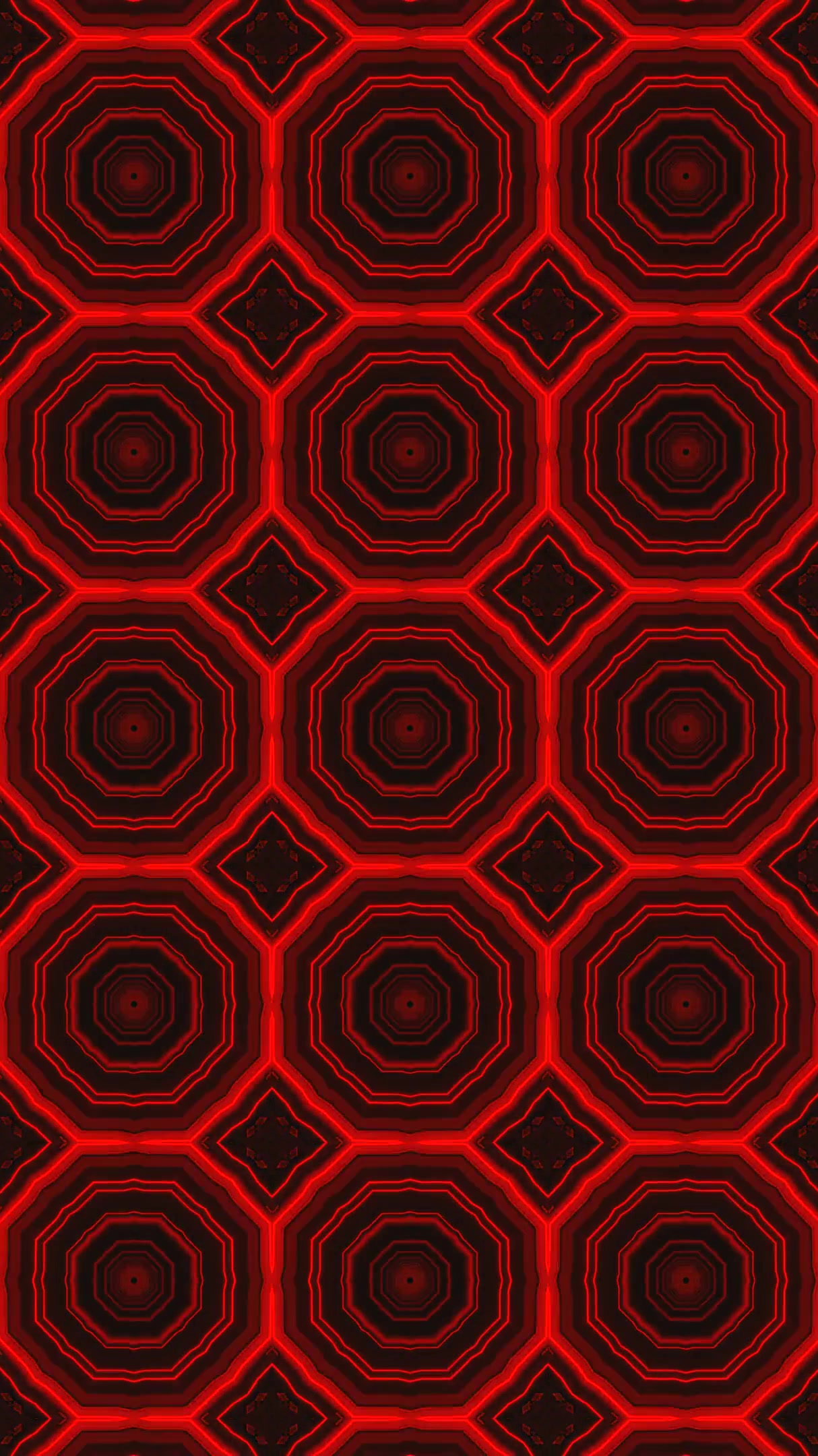 Vibrant tunnel video loop with seamless motion and geometric patterns