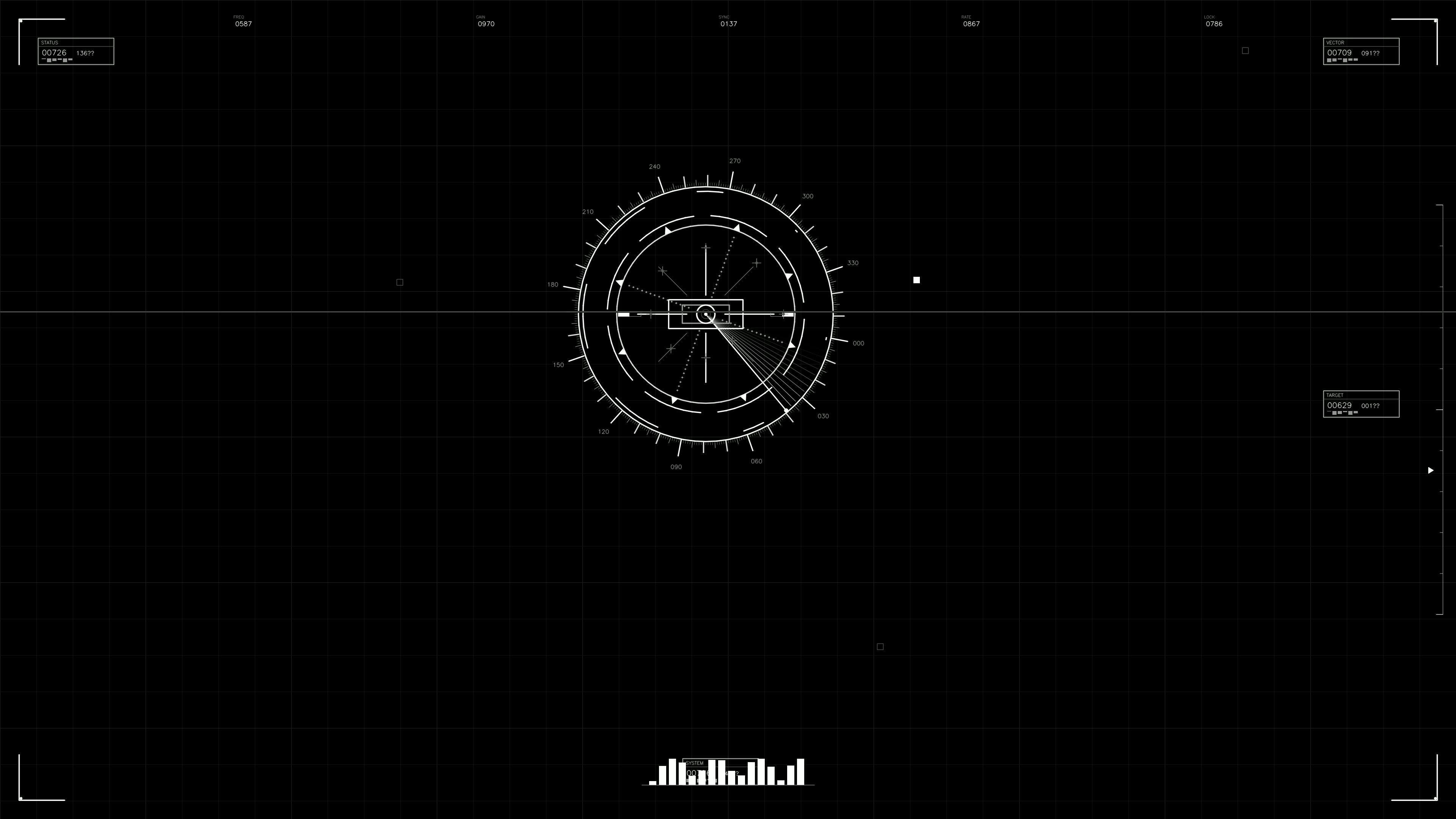 Military gui war stock footage hud animation for science fiction production with focus on data tracking and interface details