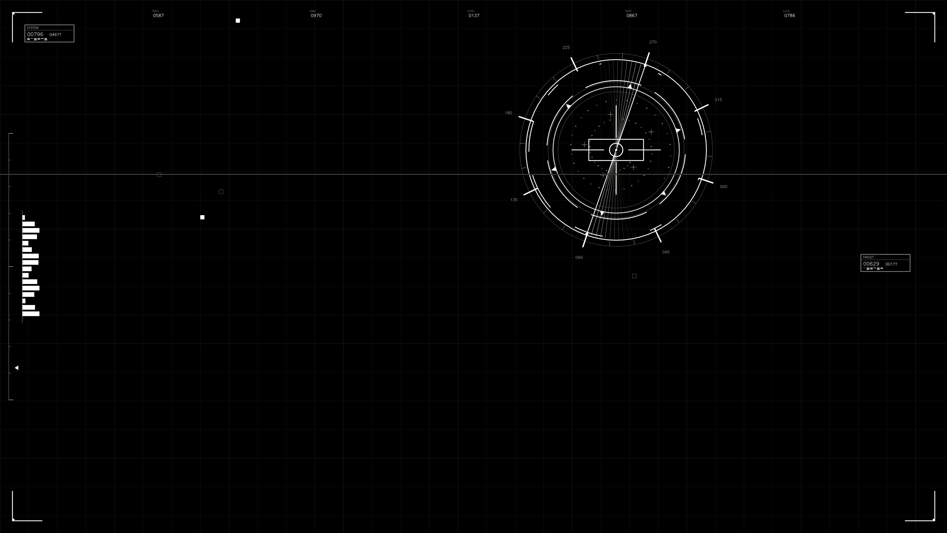 Military gui war stock footage hud animation for science fiction production displaying various data and metrics on a digital interface