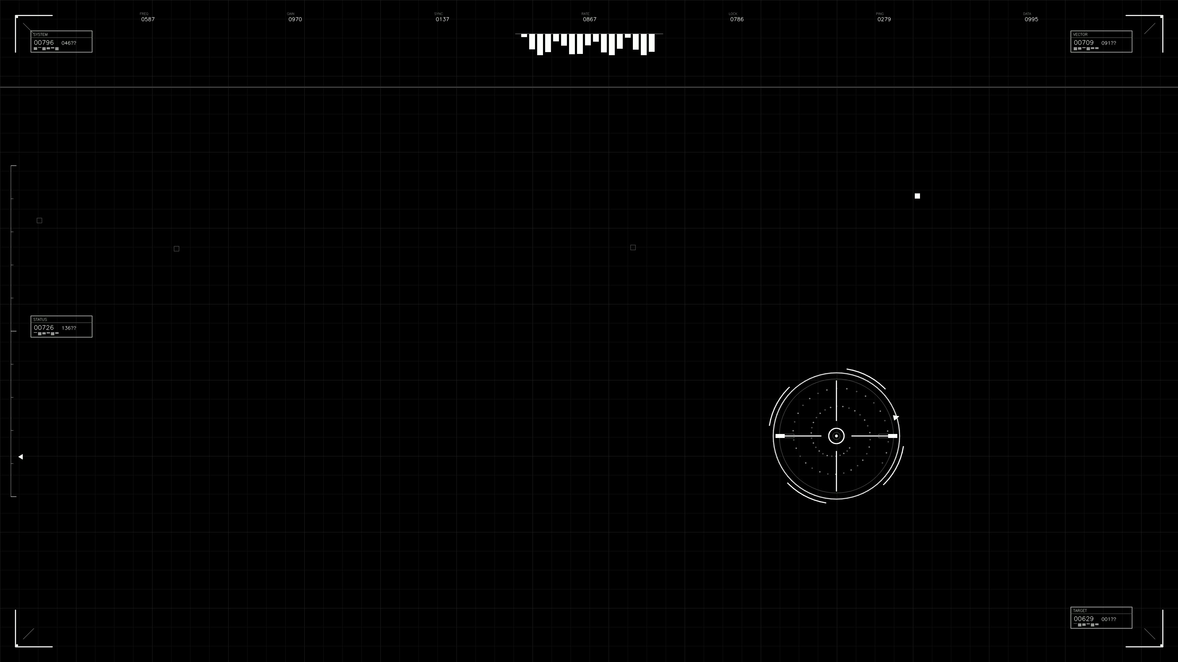 Military gui war stock footage with hud animation for science fiction production in high detail and clear visuals