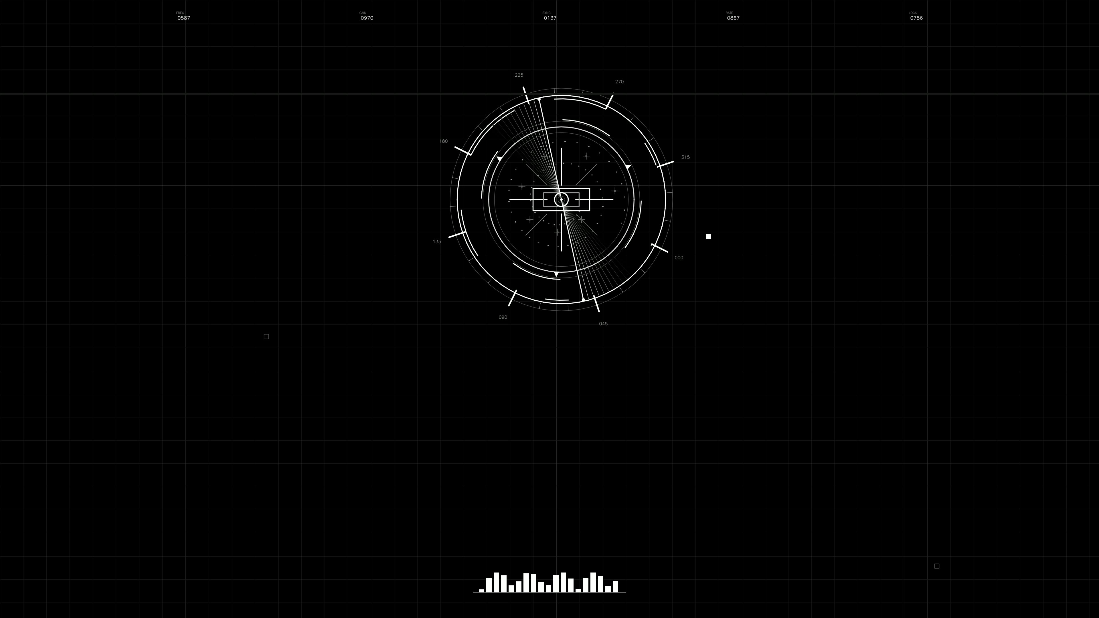 Military gui war stock footage displays hud animation for science fiction production in a dark setting during an active scene