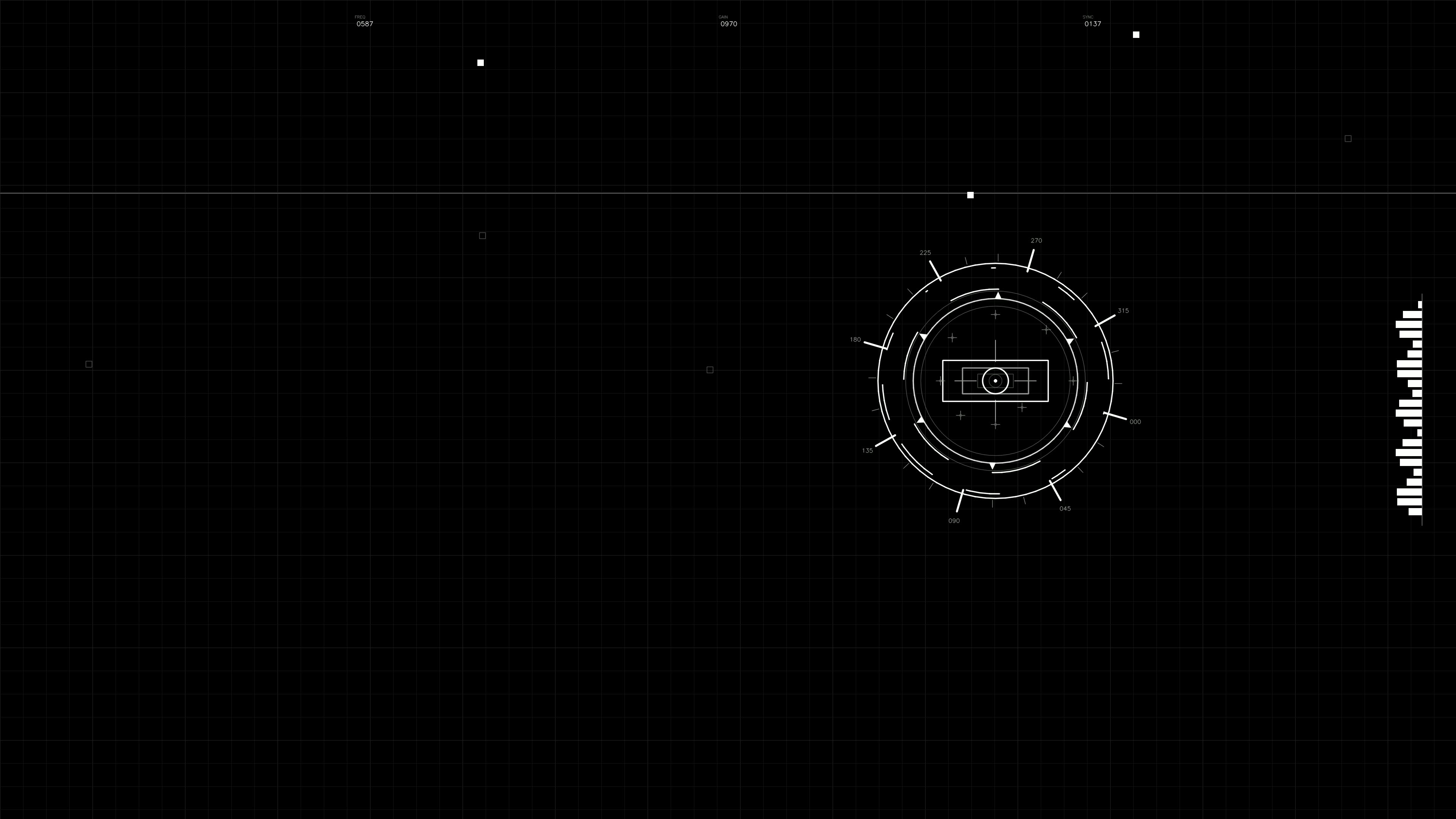 Military gui war stock footage hud animation for science fiction production with data display and grid layout