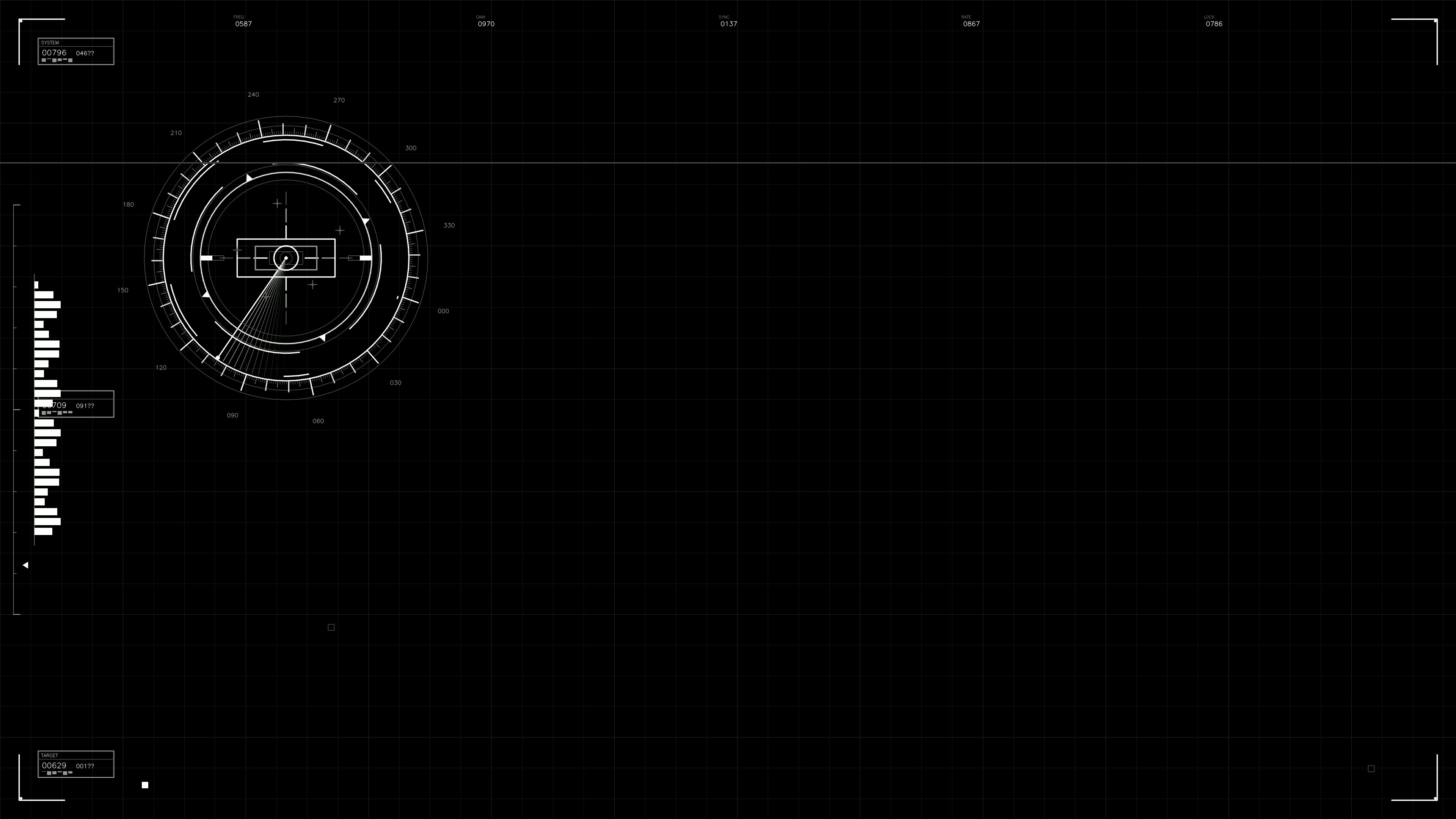 Military gui war stock footage with hud animation for science fiction production