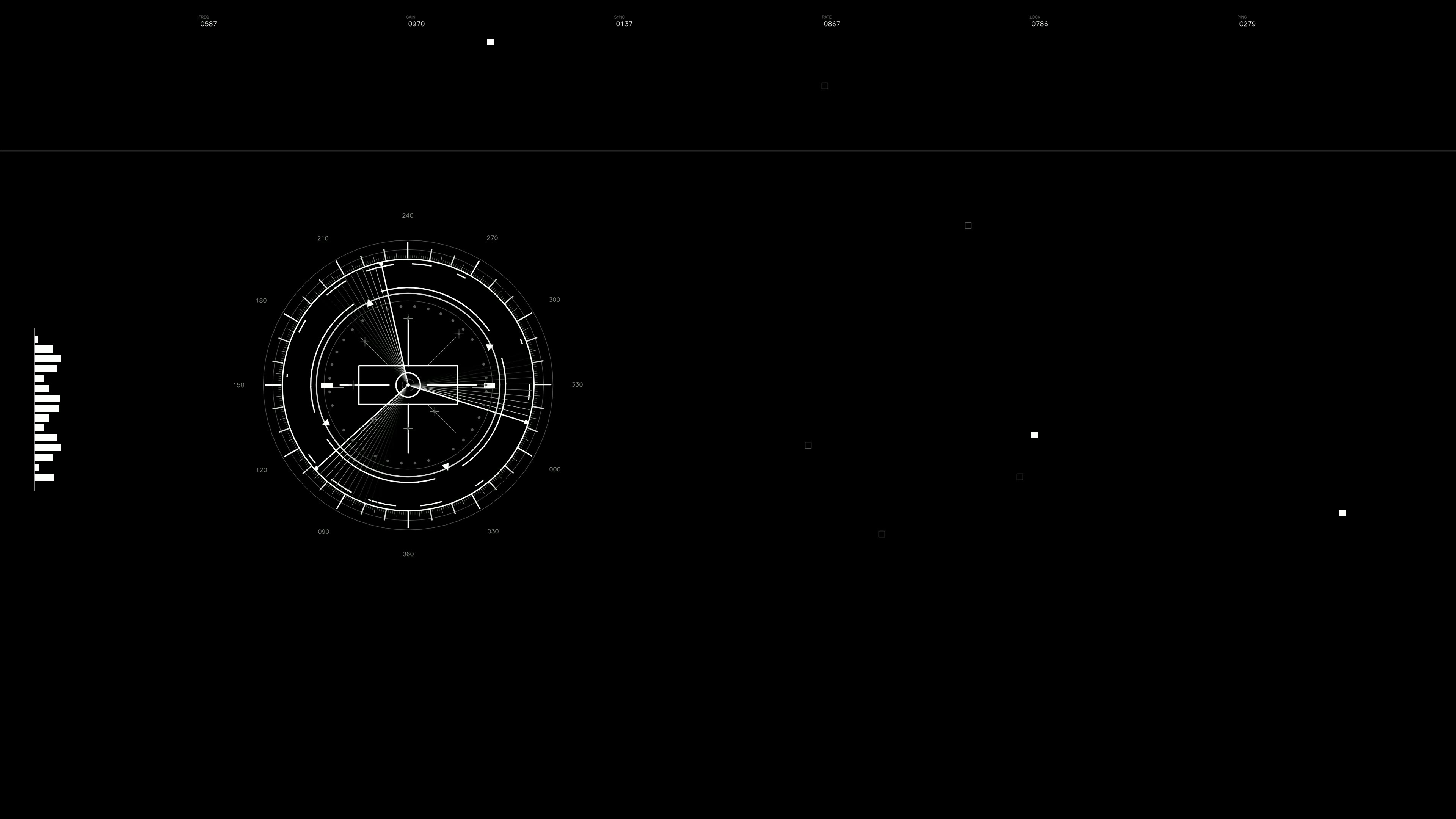 Military gui war stock footage hud animation for science fiction production with various elements displayed on the screen
