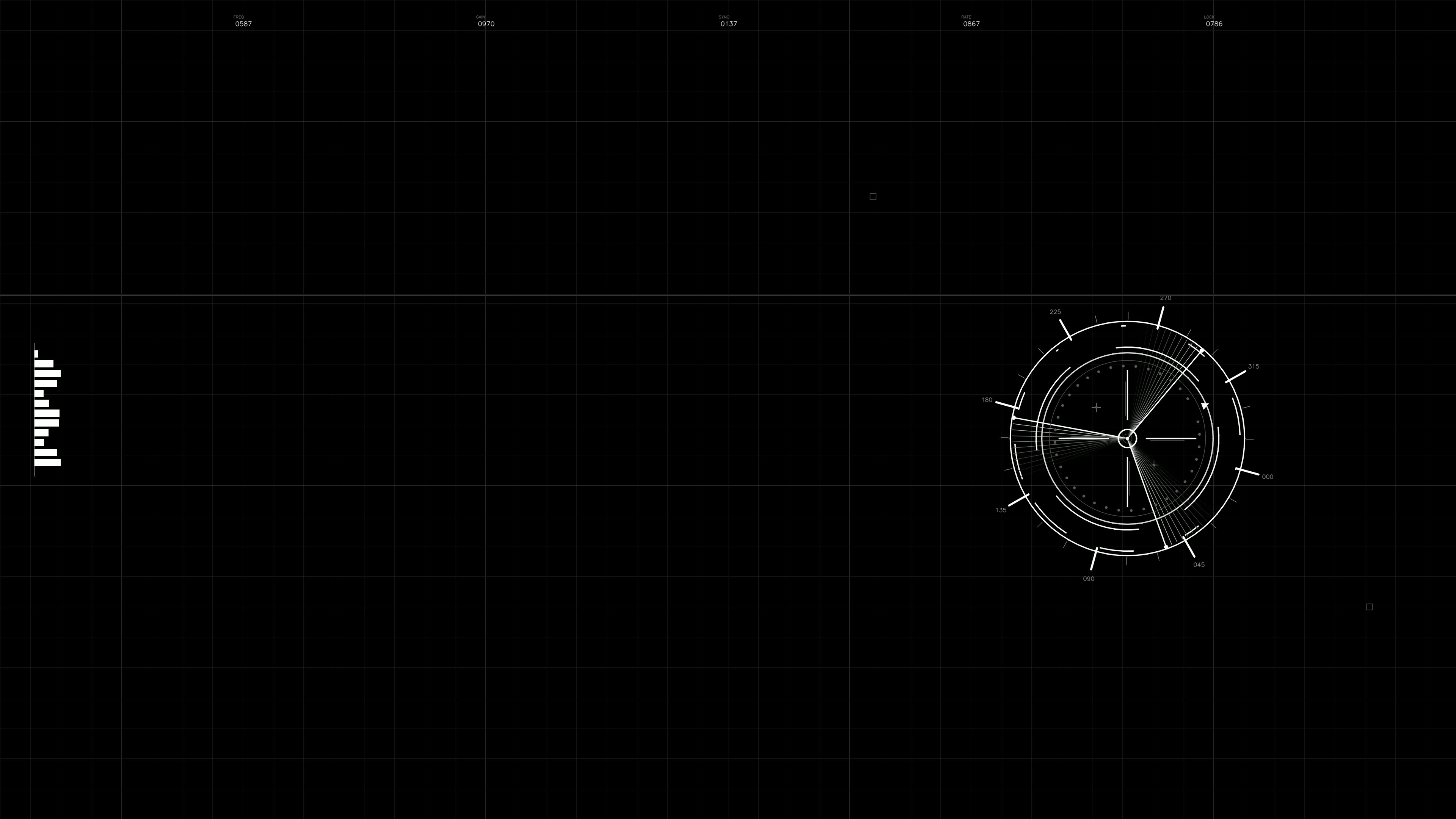 Military gui war stock footage for science fiction production with hud animation in dark background and technical elements
