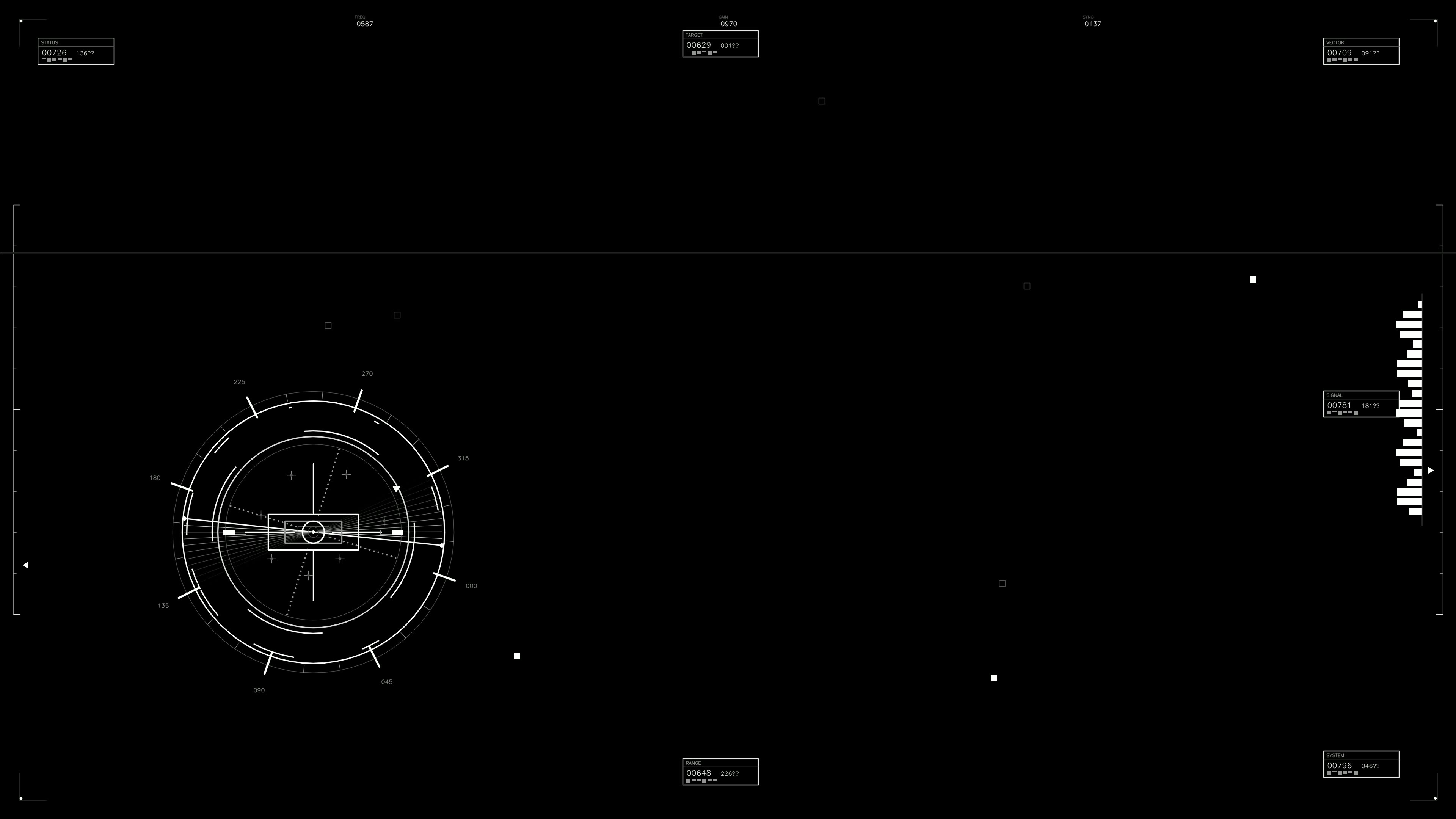 Military GUI war stock footage HUD animation for science fiction production in futuristic setting with digital elements