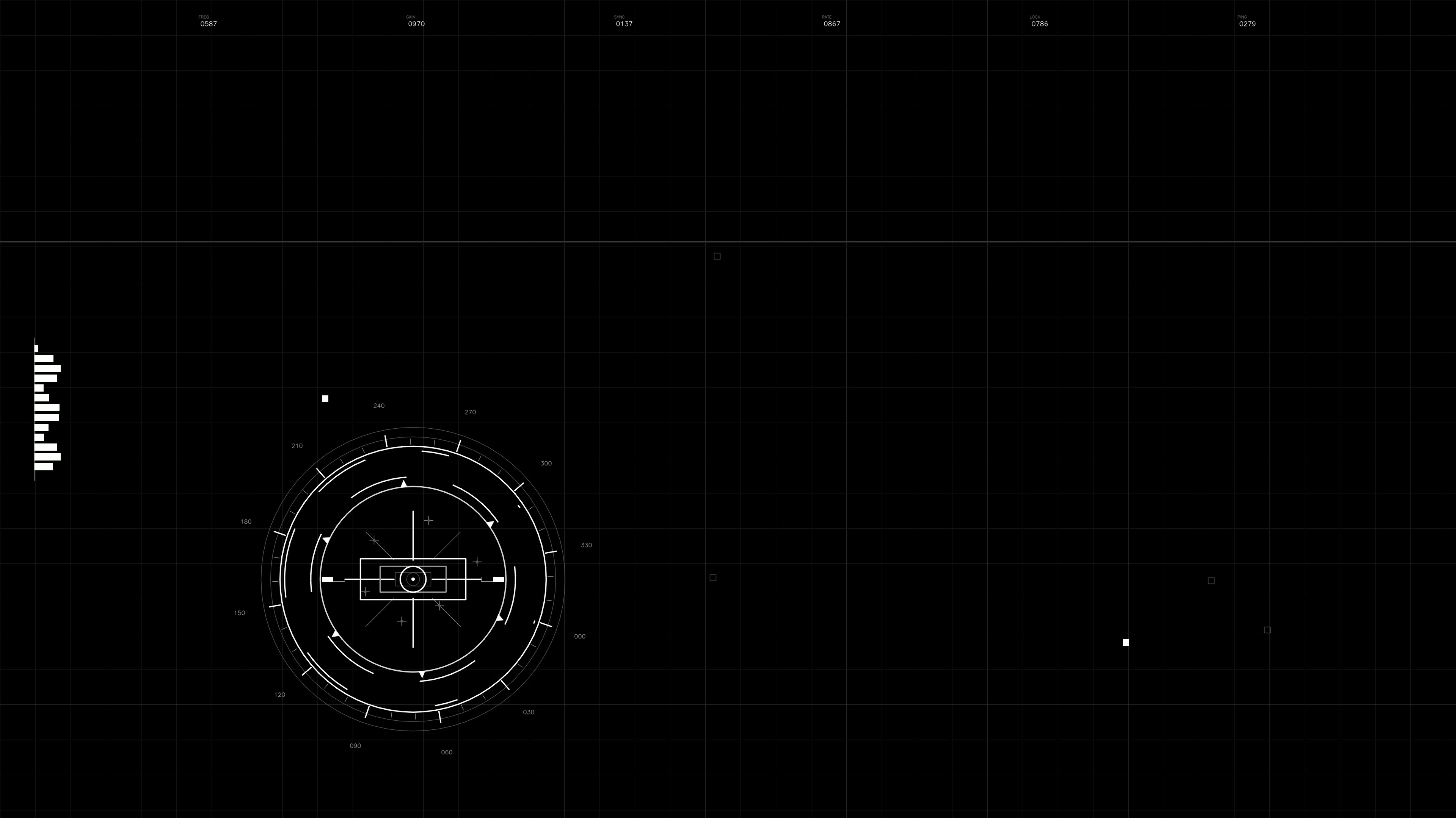 Military gui war stock footage hud animation for science fiction production displaying various data and indicators clearly