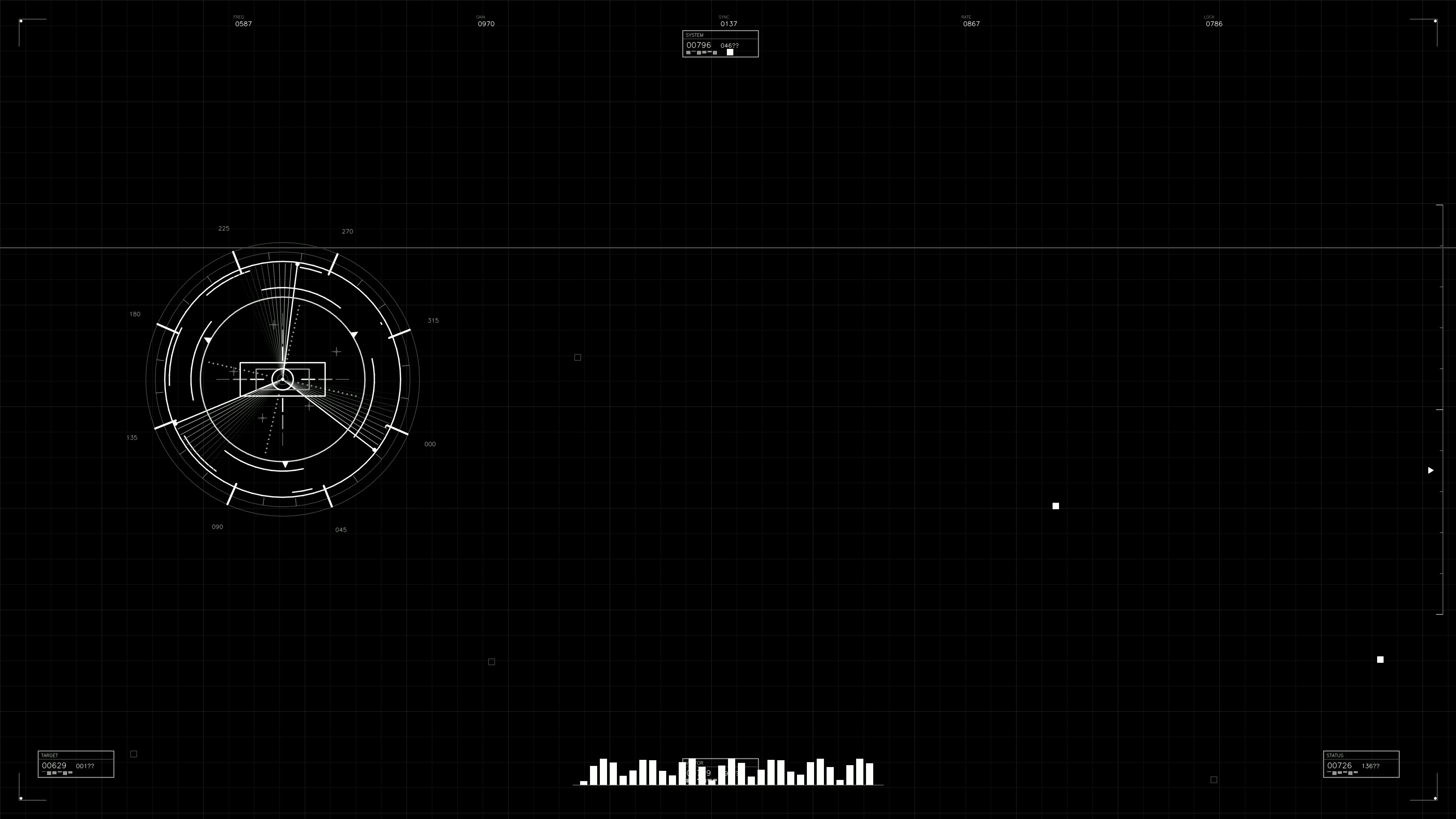 Military gui war stock footage hud animation for science fiction production with circular design and digital elements for visual storytelling