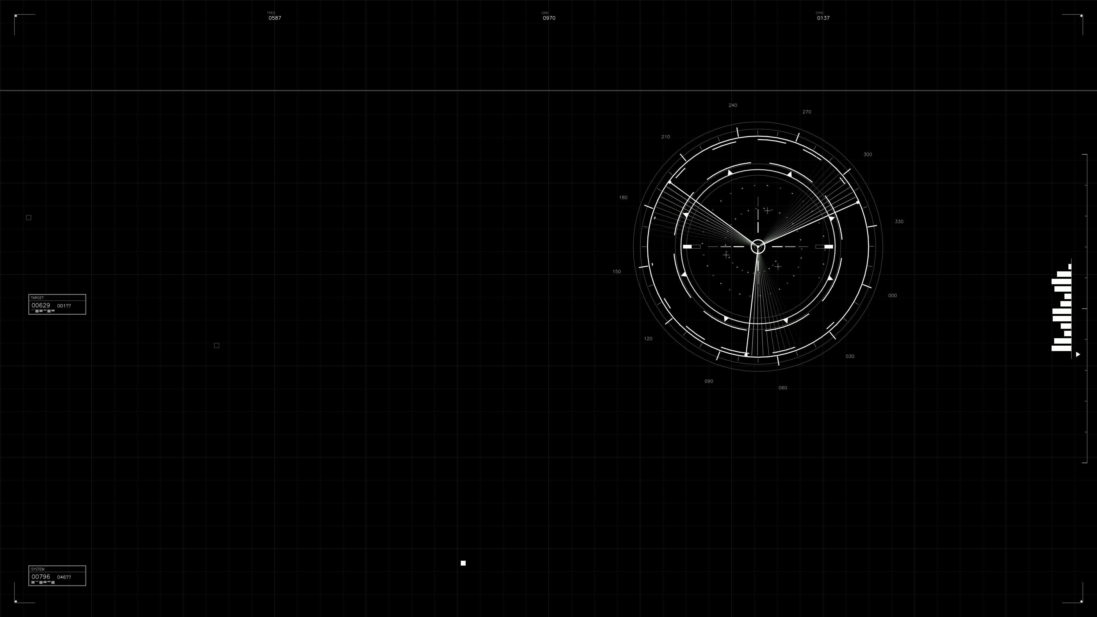 Military gui war stock footage hud animation for science fiction production showcasing various data and controls for tactical operations